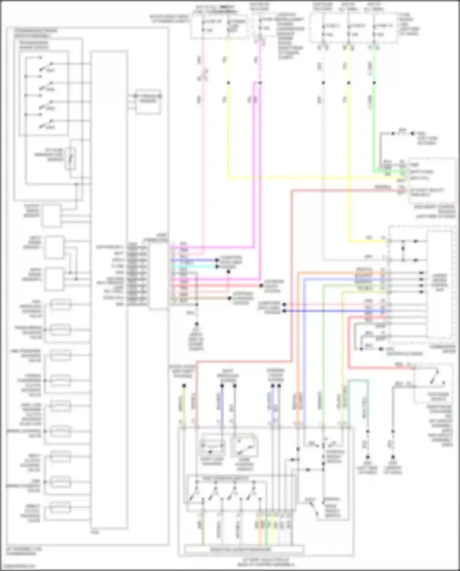 Wiring diagram input speed sensor 1 for Nissan Patrol Y62 facelift 2 (2019-2024) (1 of 2)