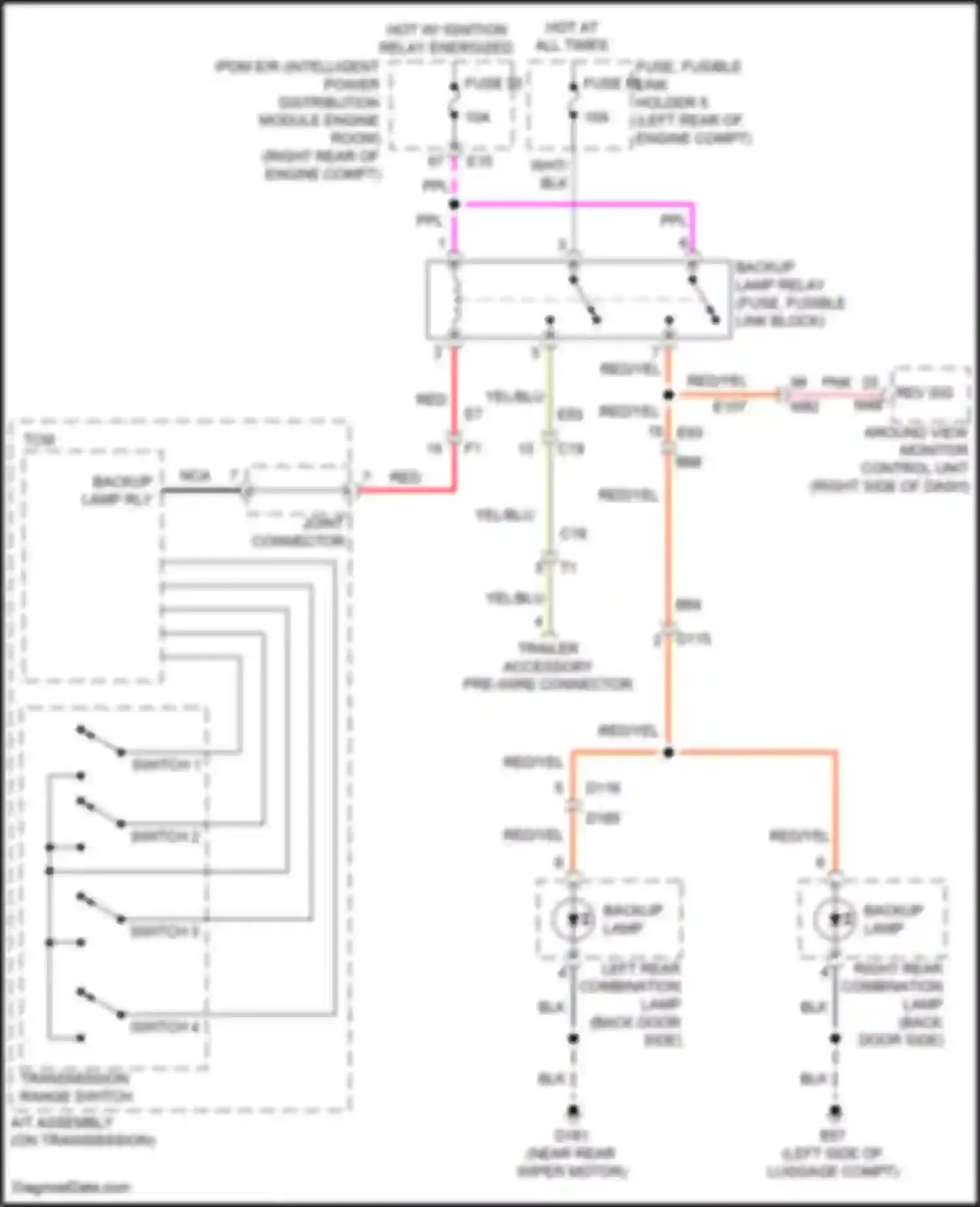 Wiring diagram joint connector for Nissan Patrol Y62 facelift 2 (2019-2024) (2 of 11)