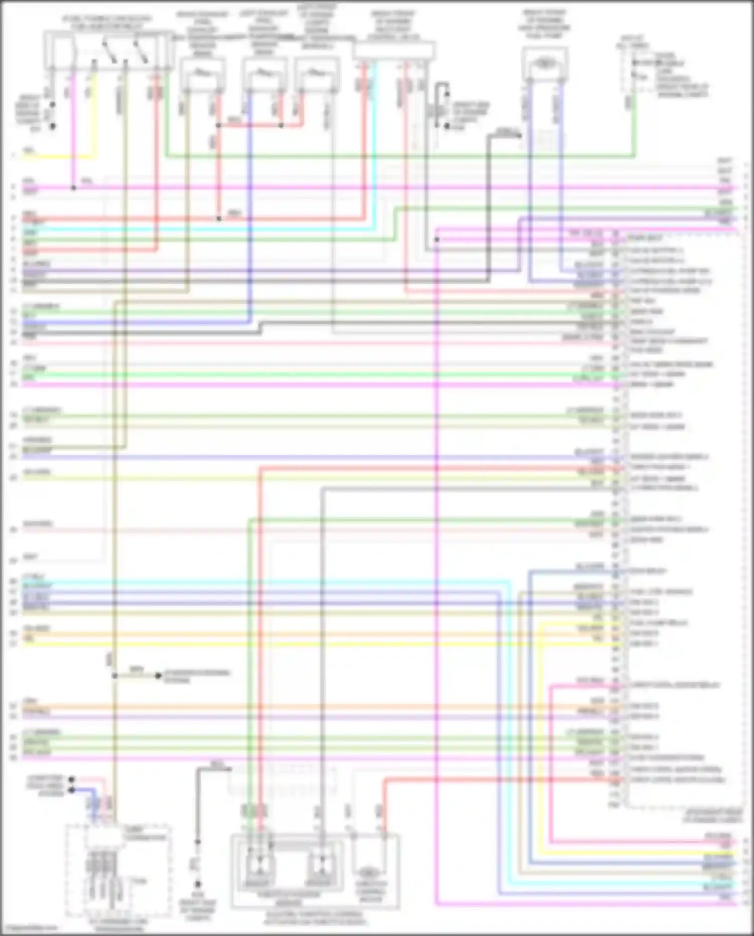 Wiring diagram multi-way control valve for Nissan Patrol Y62 facelift 2 (2019-2024) (1 of 1)