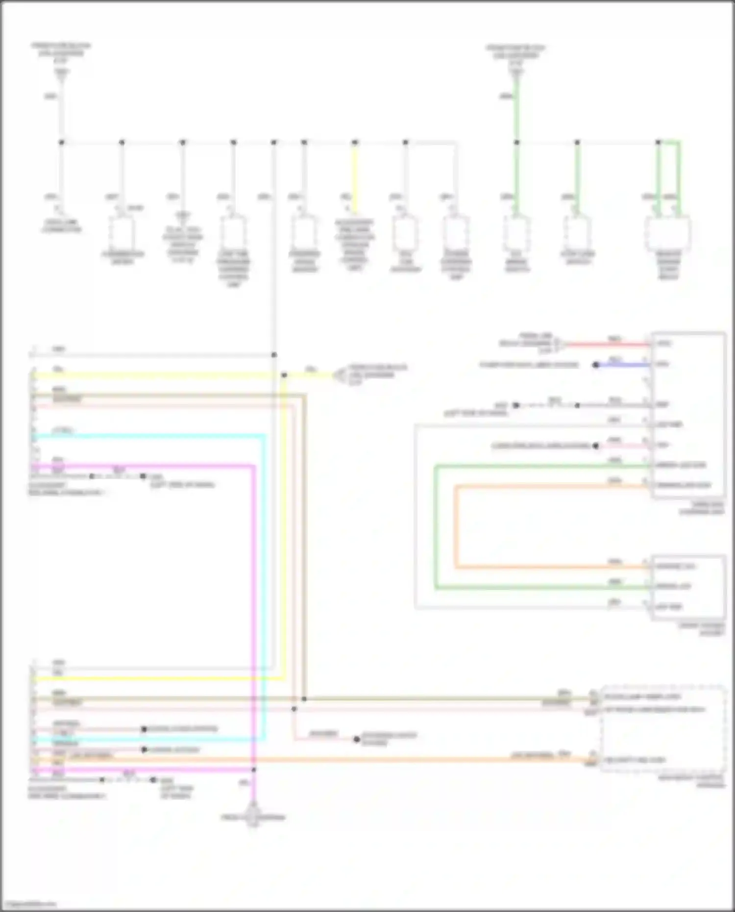 Wiring diagram power steering control unit for Nissan Patrol Y62 facelift 2 (2019-2024) (3 of 4)