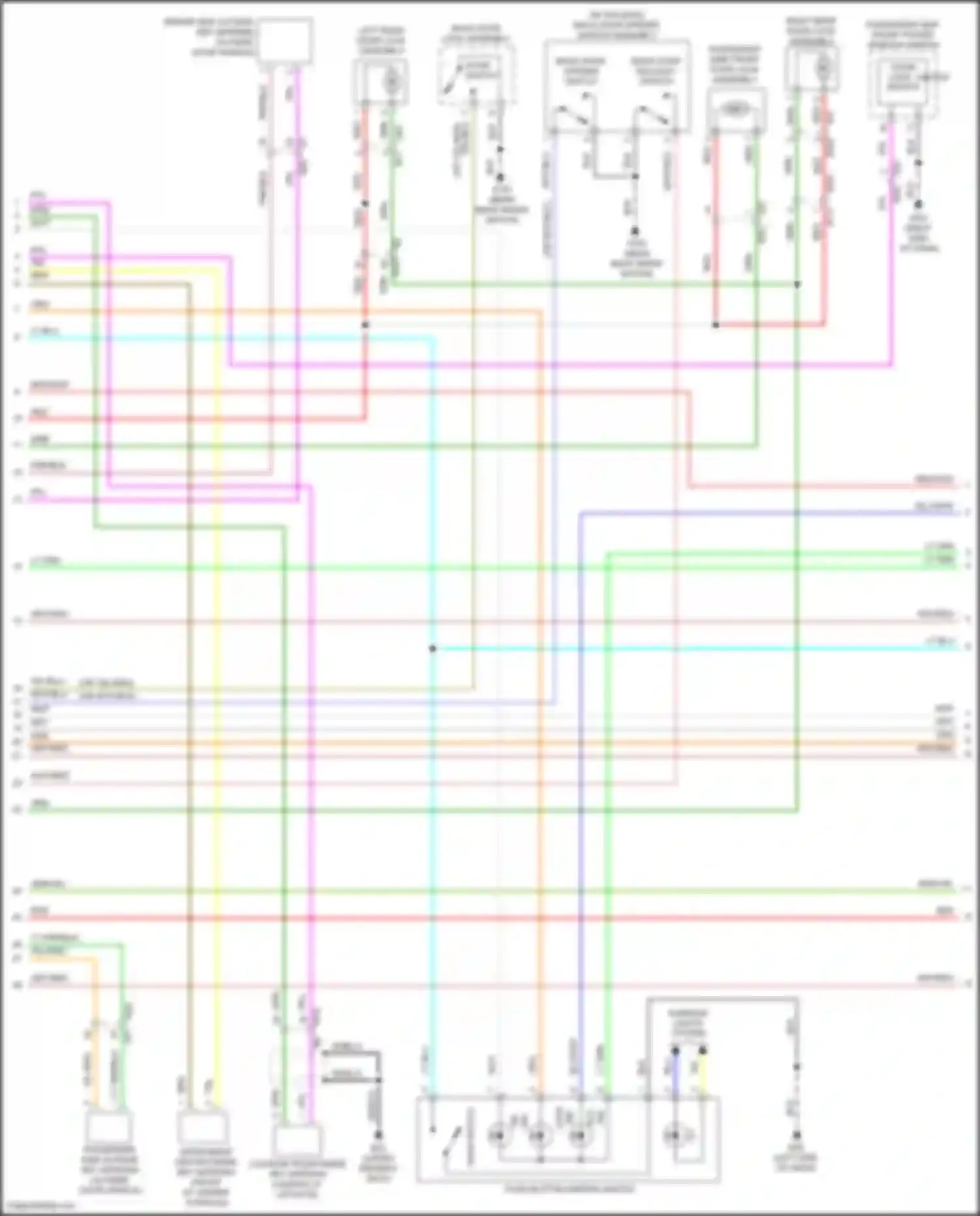 Wiring diagram push button ignition switch for Nissan Patrol Y62 facelift 2 (2019-2024) (3 of 8)