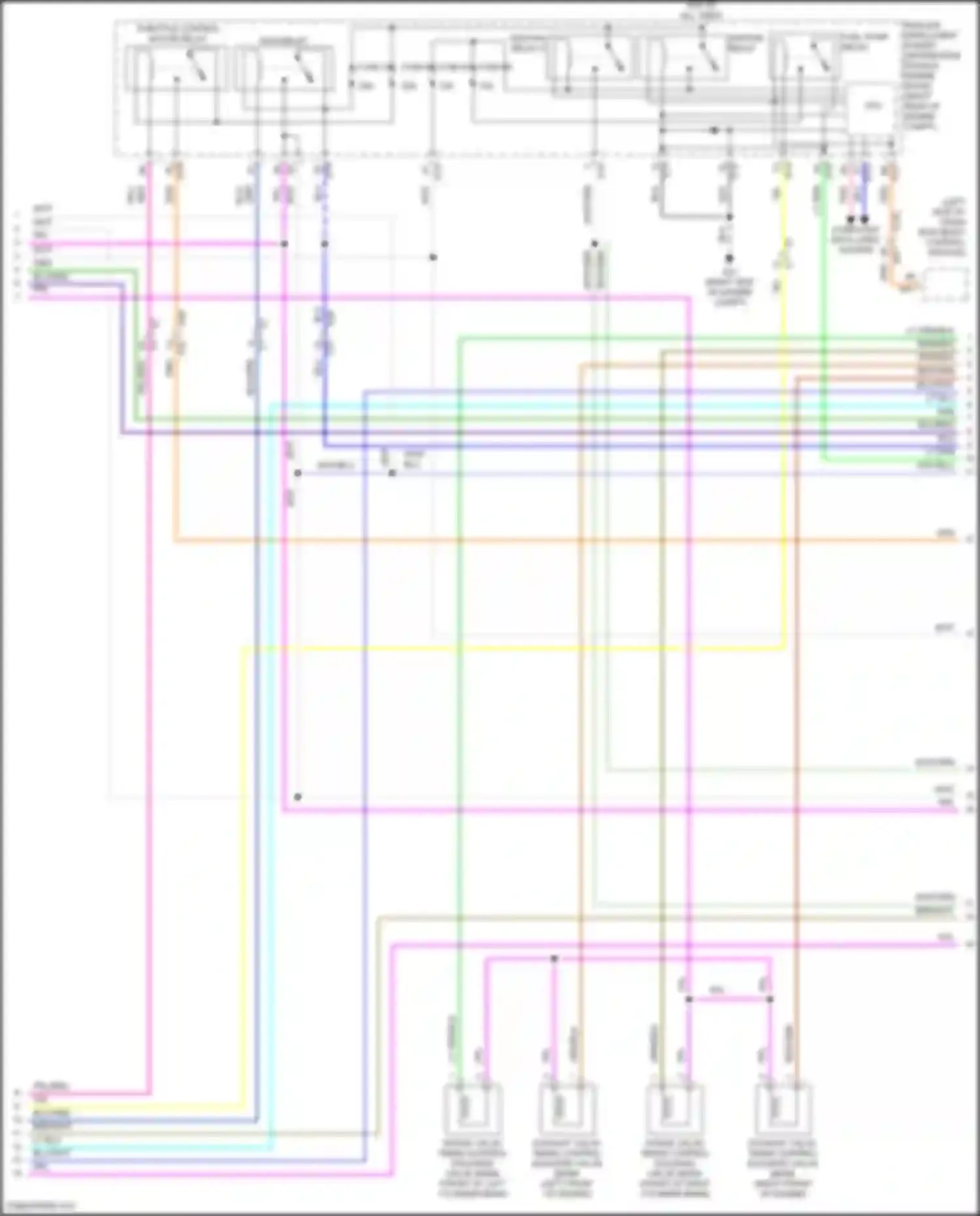 Wiring diagram (right front of engine for Nissan Patrol Y62 facelift 2 (2019-2024) (4 of 4)