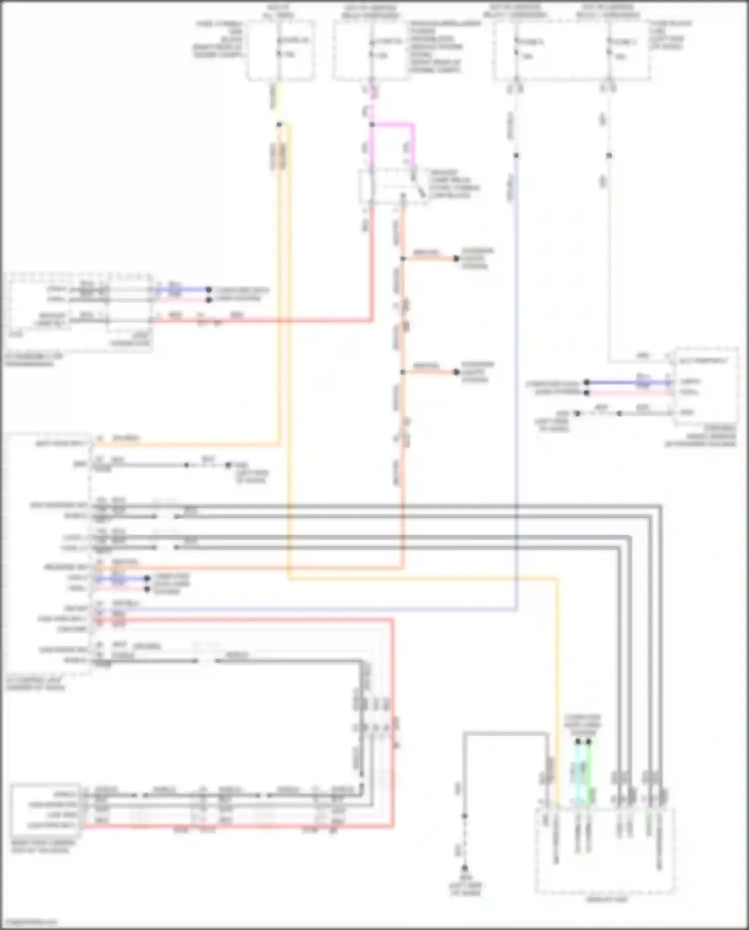Wiring diagram steering angle sensor for Nissan Patrol Y62 facelift 2 (2019-2024) (5 of 5)