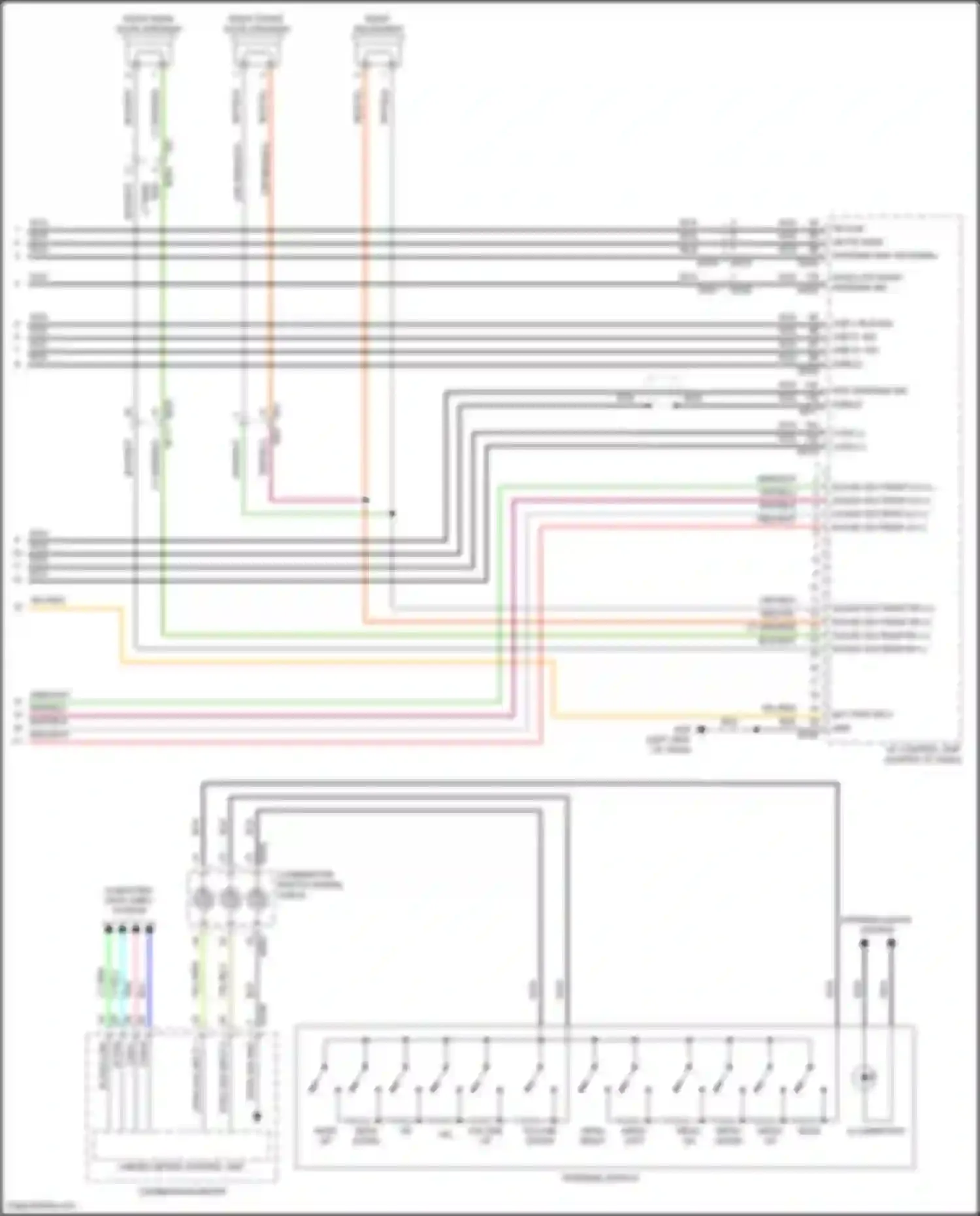 Wiring diagram unified meter control unit for Nissan Patrol Y62 facelift 2 (2019-2024) (23 of 24)