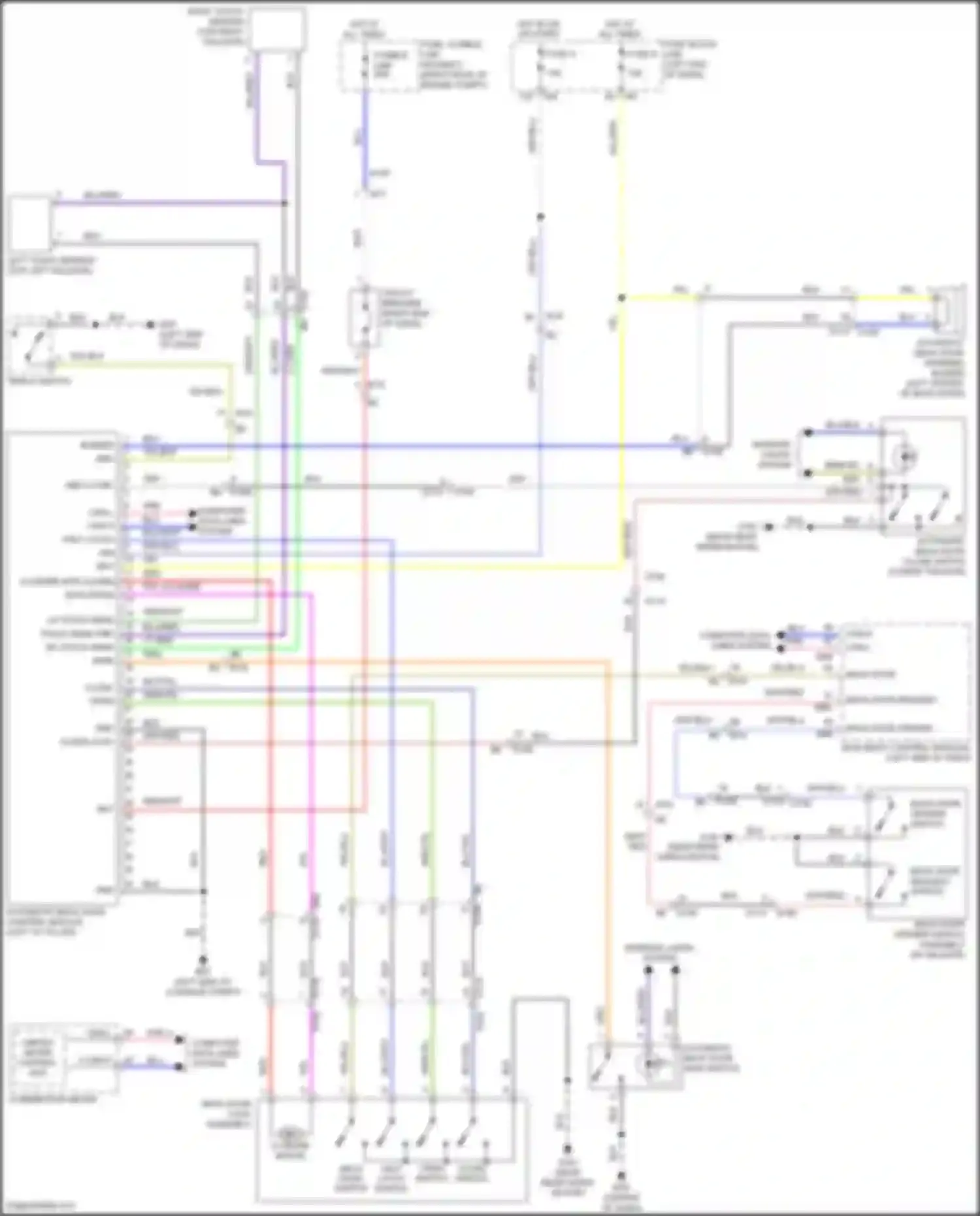Wiring diagram unified meter control unit for Nissan Patrol Y62 facelift 2 (2019-2024) (4 of 24)