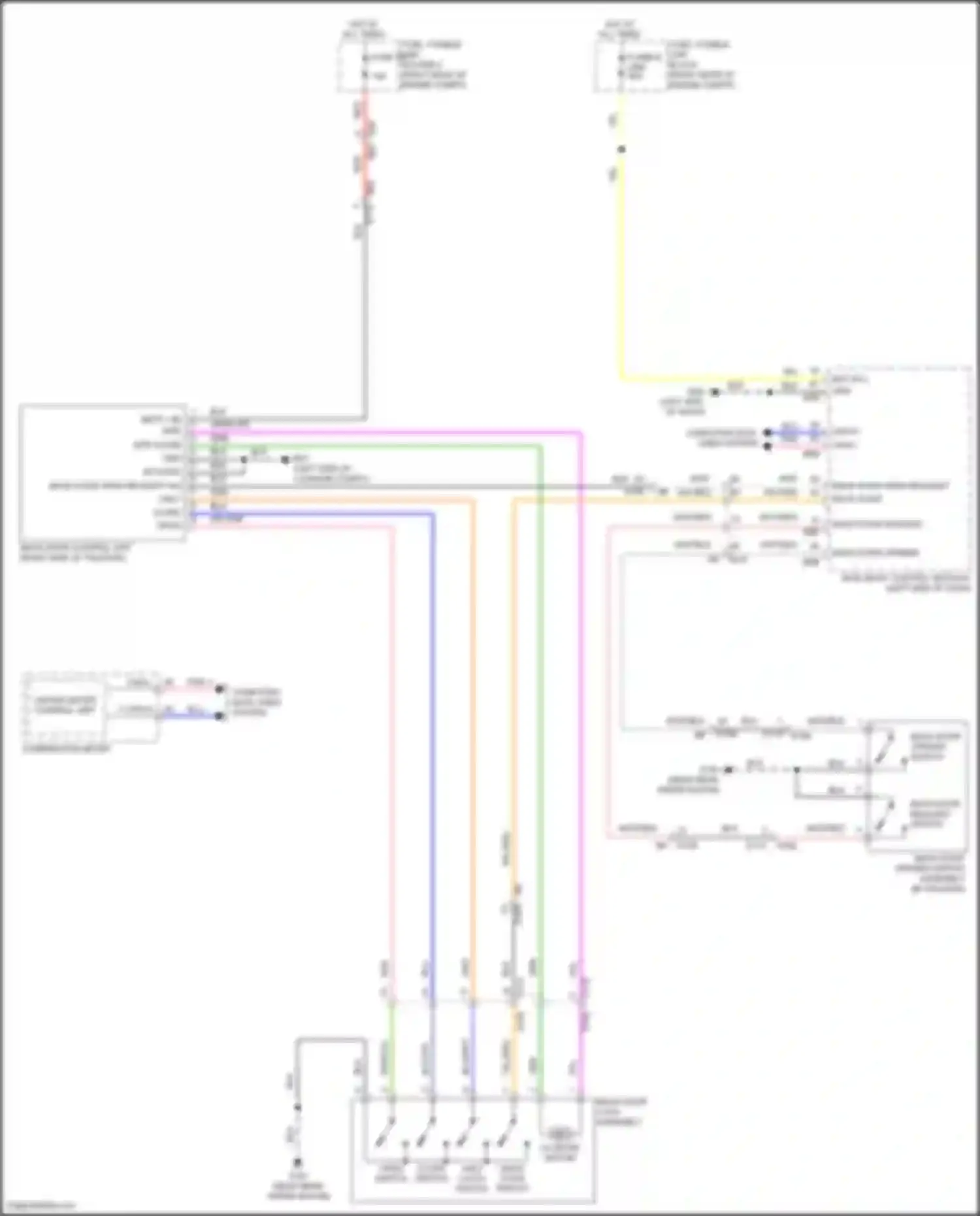 Wiring diagram unified meter control unit for Nissan Patrol Y62 facelift 2 (2019-2024) (5 of 24)