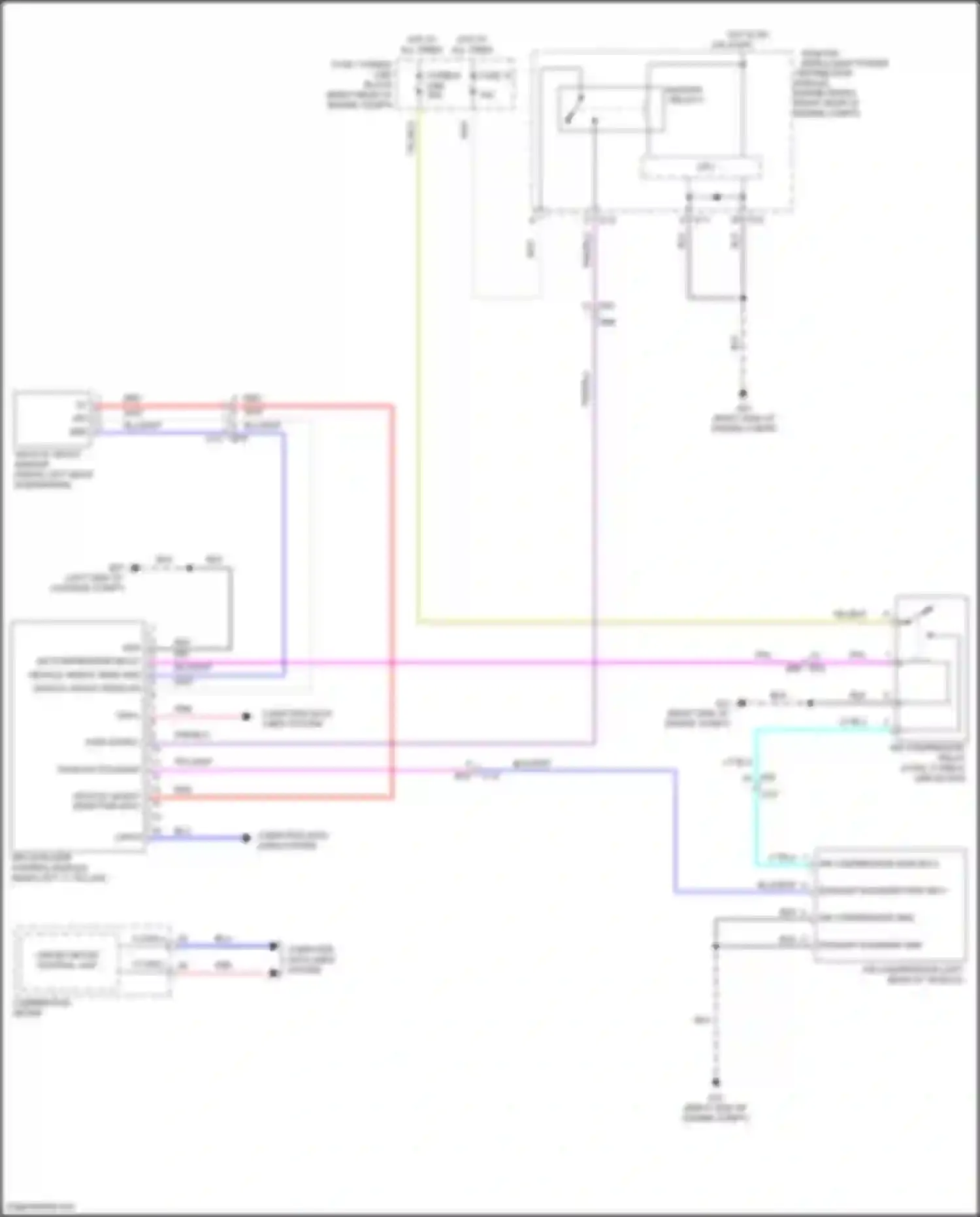 Wiring diagram vehicle height sensor for Nissan Patrol Y62 facelift 2 (2019-2024) (1 of 1)