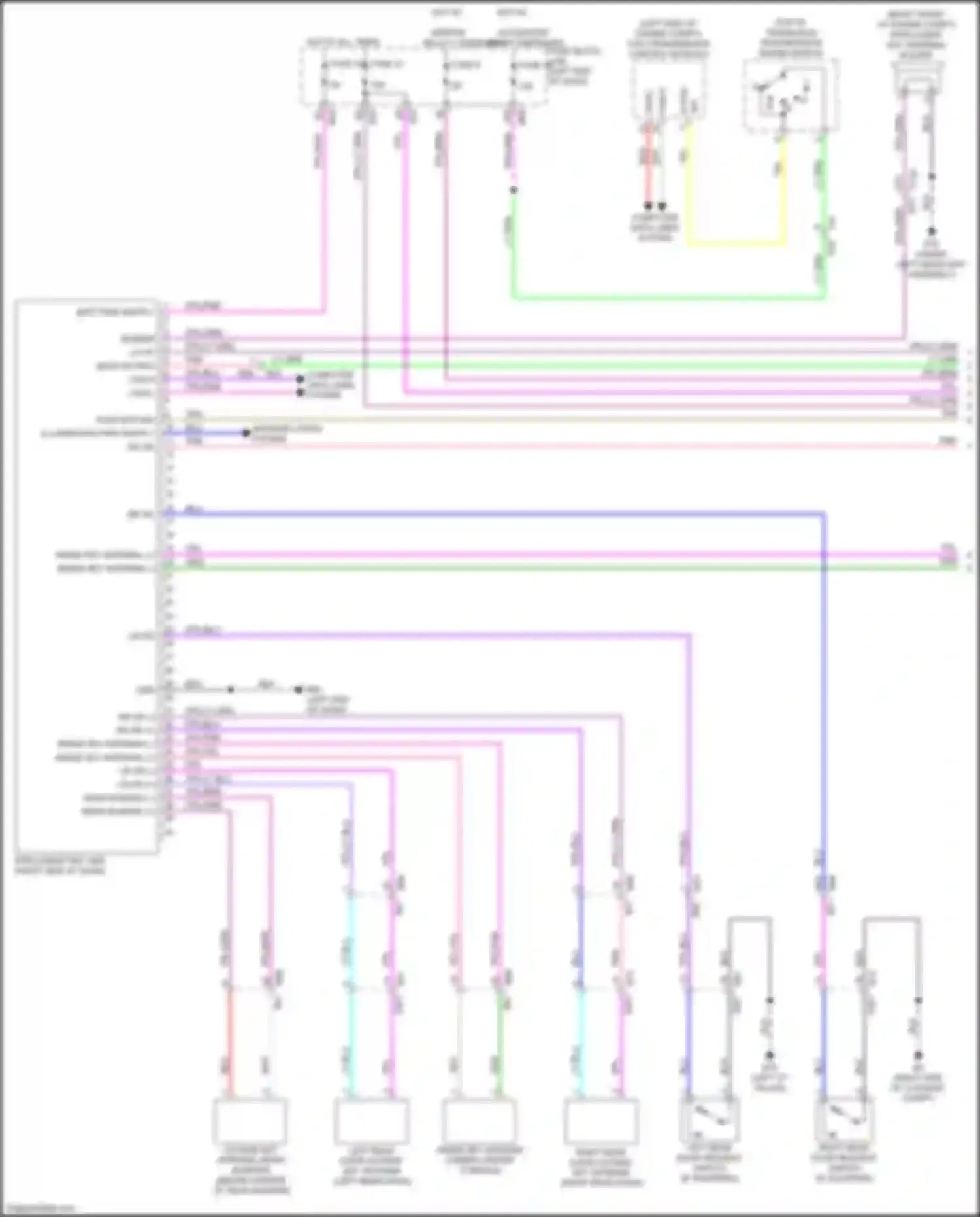 Qashqai Nissan III (2021-2024): Forced entry circuit (1 of 3)