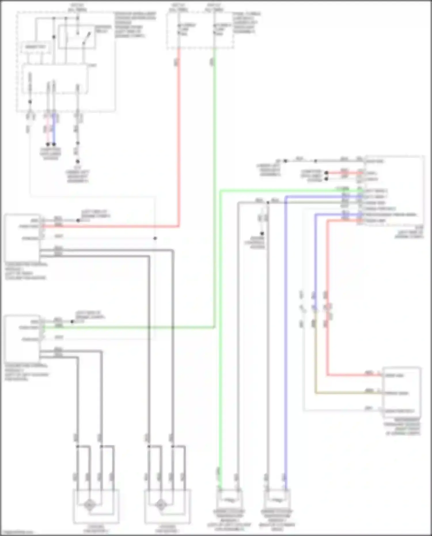 Qashqai Nissan III (2021-2024): Cooling fan circuit