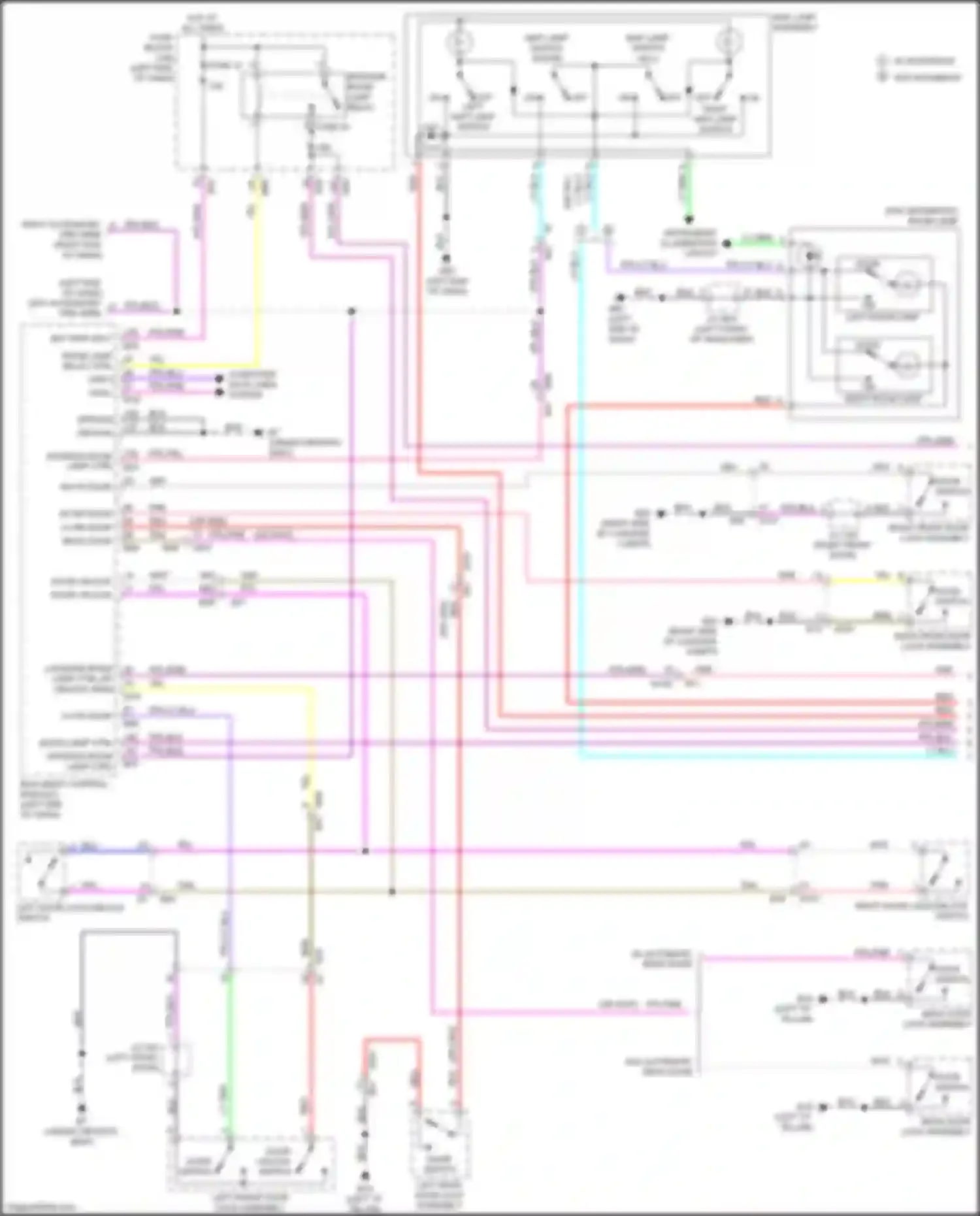 Qashqai Nissan III (2021-2024): Courtesy lamps circuit (1 of 3)