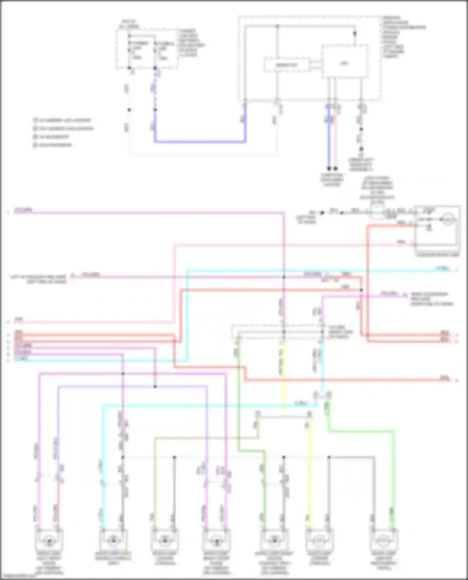 Qashqai Nissan III (2021-2024): Courtesy lamps circuit (2 of 3)
