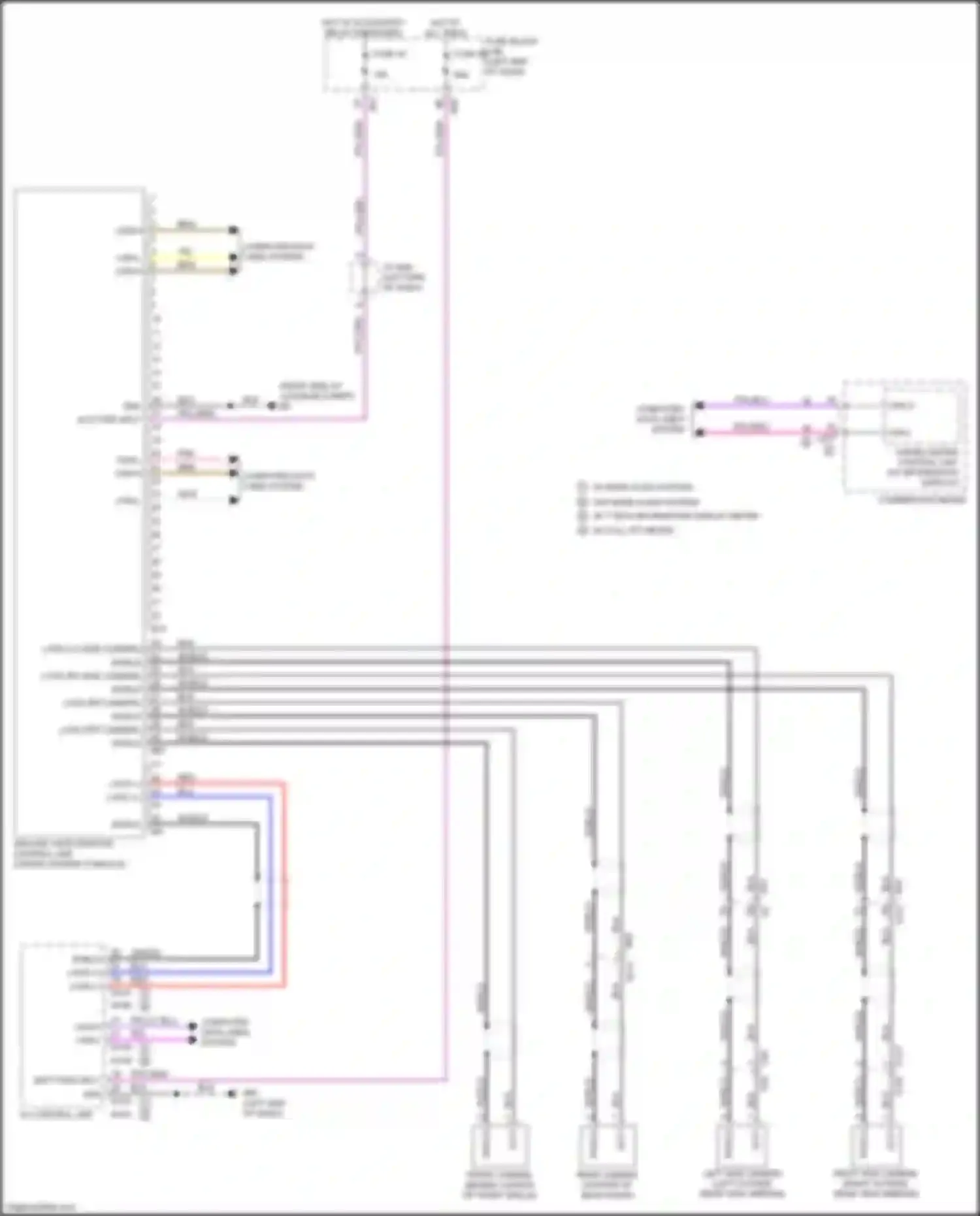 Qashqai Nissan III (2021-2024): Around vision camera circuit