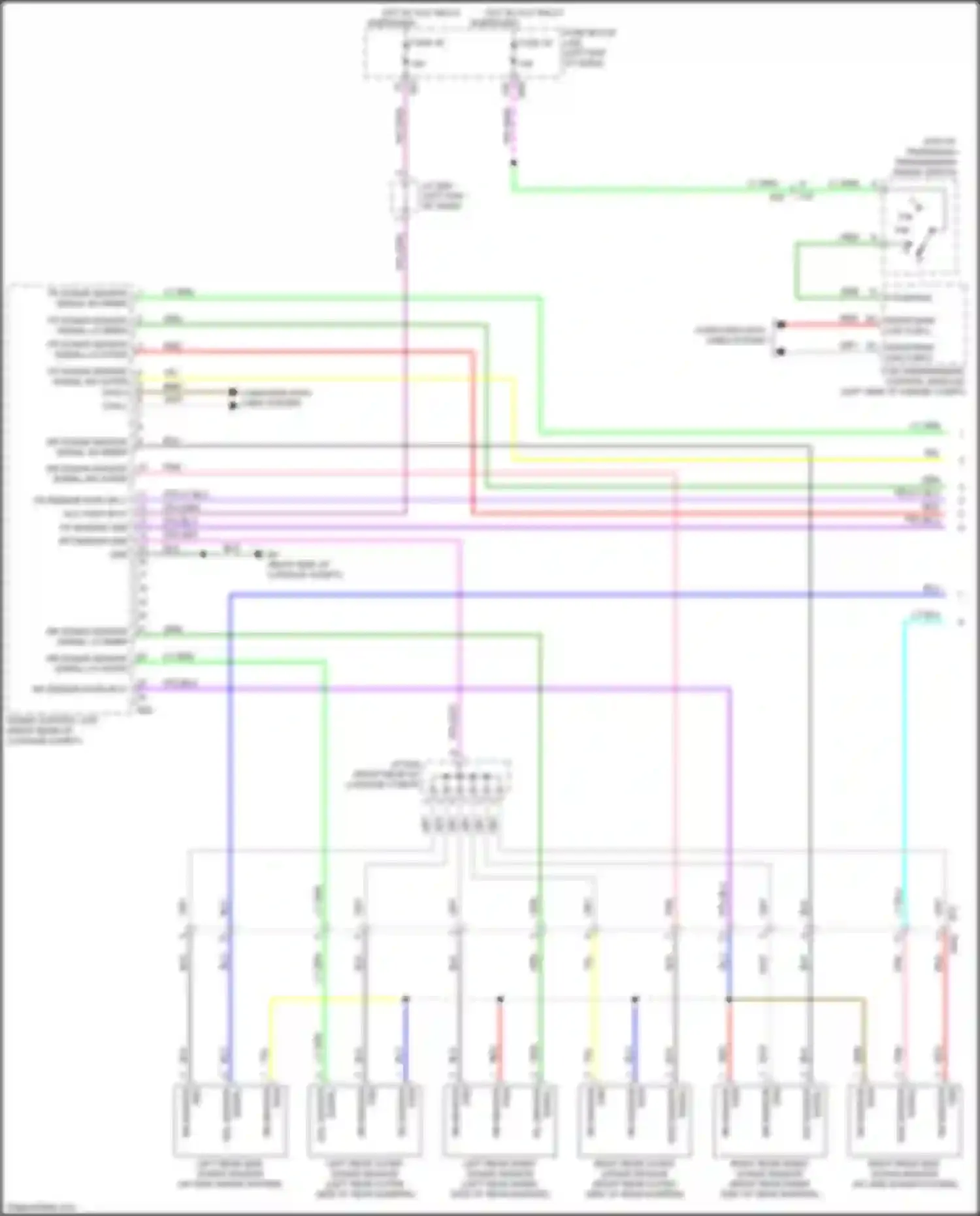Qashqai Nissan III (2021-2024): Sonar circuit (1 of 2)