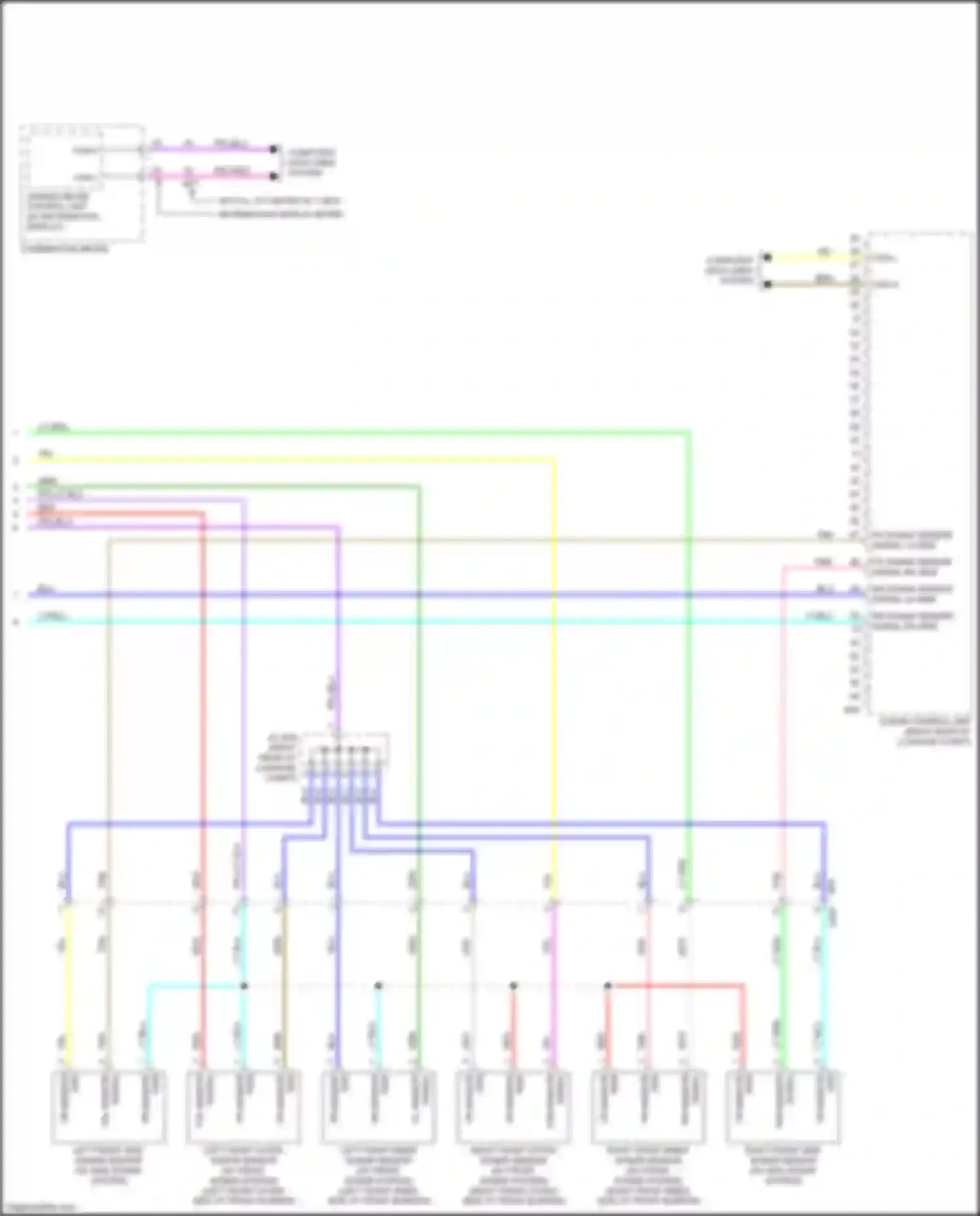 Qashqai Nissan III (2021-2024): Sonar circuit (2 of 2)