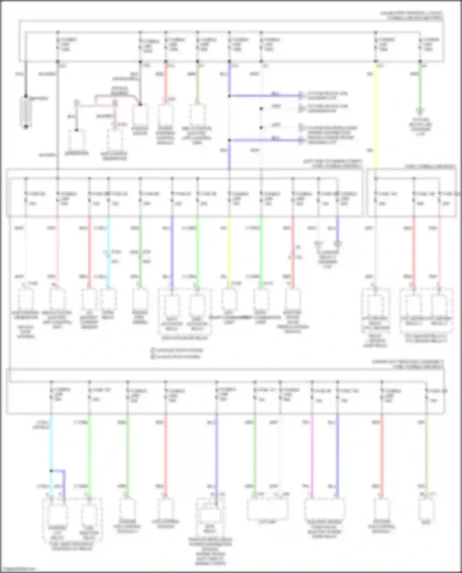 Qashqai Nissan III (2021-2024): Power distribution circuit (1 of 7)