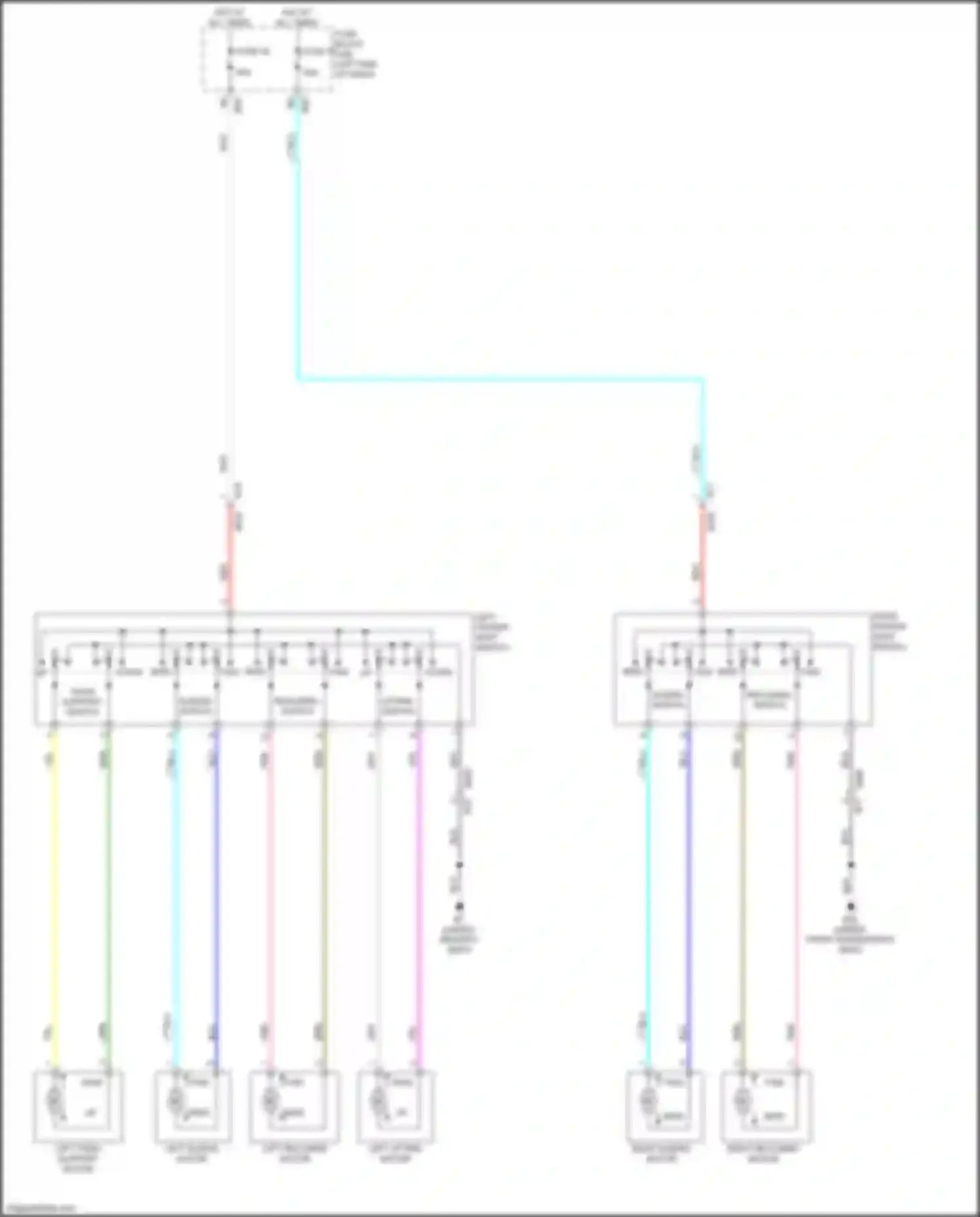 Qashqai Nissan III (2021-2024): Power seat circuit