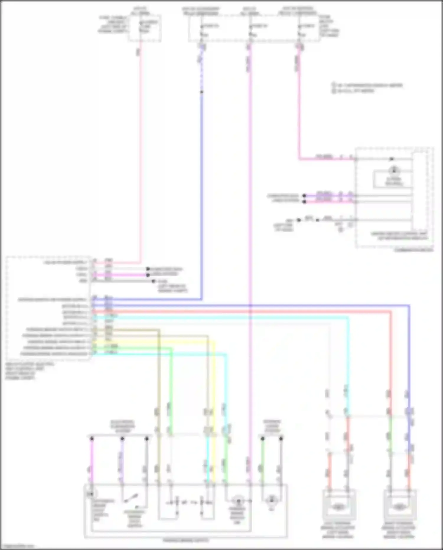 Qashqai Nissan III (2021-2024): Park brake release circuit