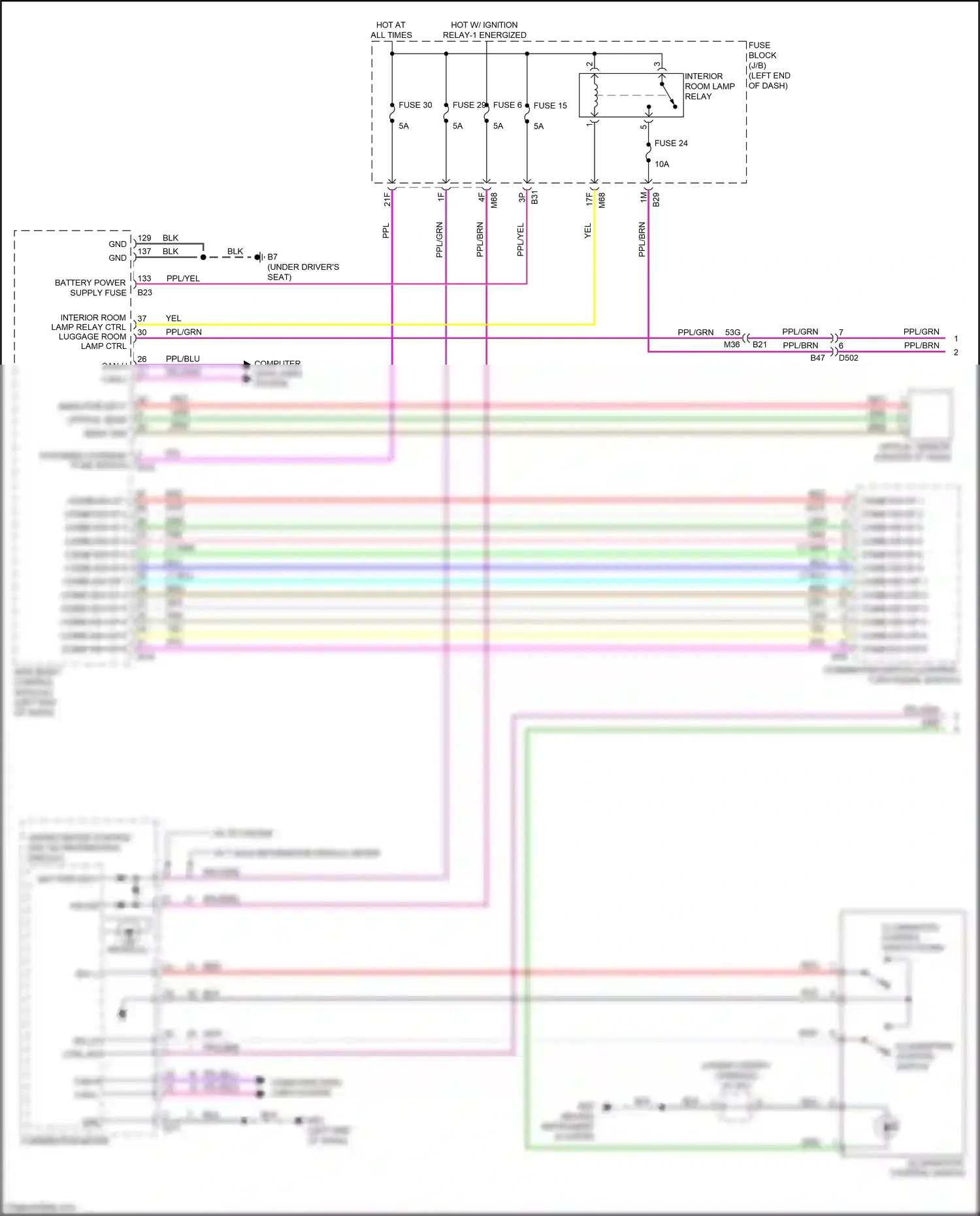 Wiring diagram computer data lines system for Nissan Qashqai III (2021-2024) (77 of 88)