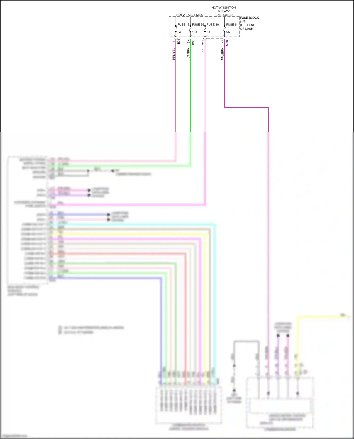 Wiring diagram computer data lines system for Nissan Qashqai III (2021-2024) (73 of 88)