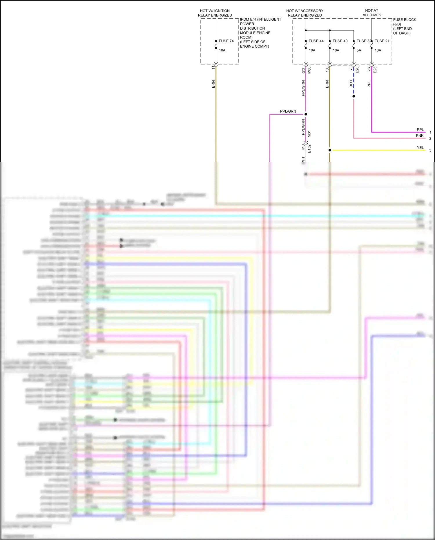 Wiring diagram computer data lines system for Nissan Qashqai III (2021-2024) (59 of 88)