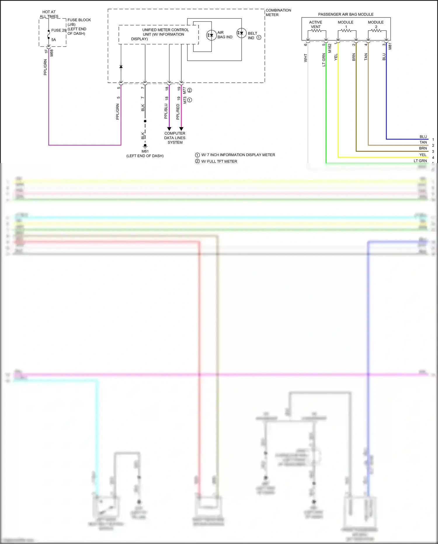Wiring diagram computer data lines system for Nissan Qashqai III (2021-2024) (9 of 88)