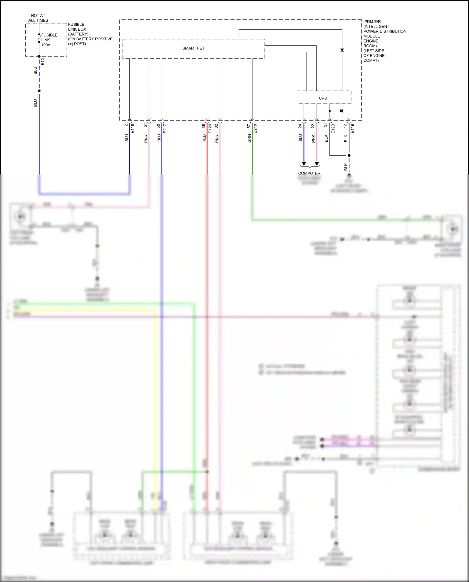 Wiring diagram computer data lines system for Nissan Qashqai III (2021-2024) (4 of 88)