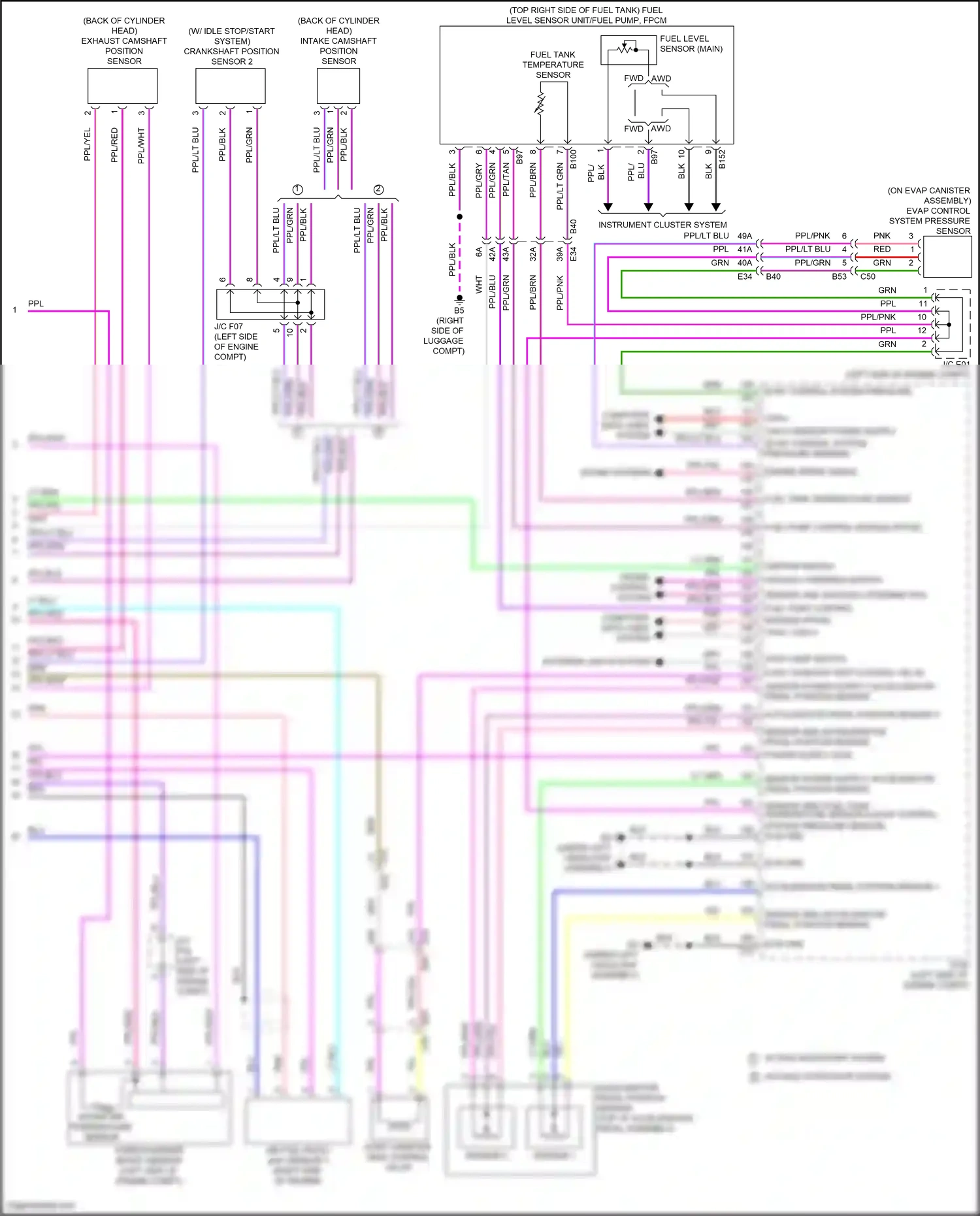 Wiring diagram computer data lines system for Nissan Qashqai III (2021-2024) (88 of 88)
