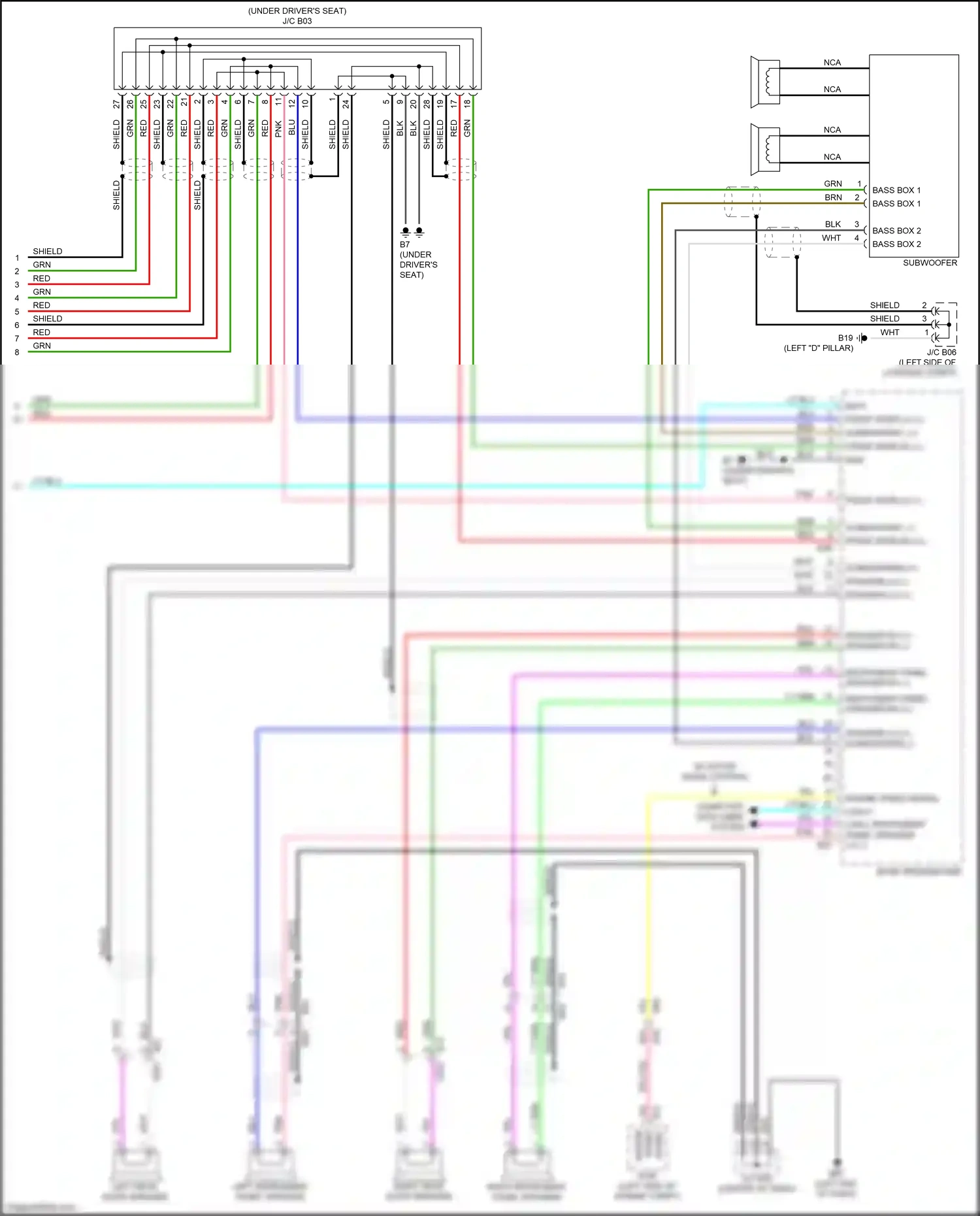 Wiring diagram computer data lines system for Nissan Qashqai III (2021-2024) (28 of 88)