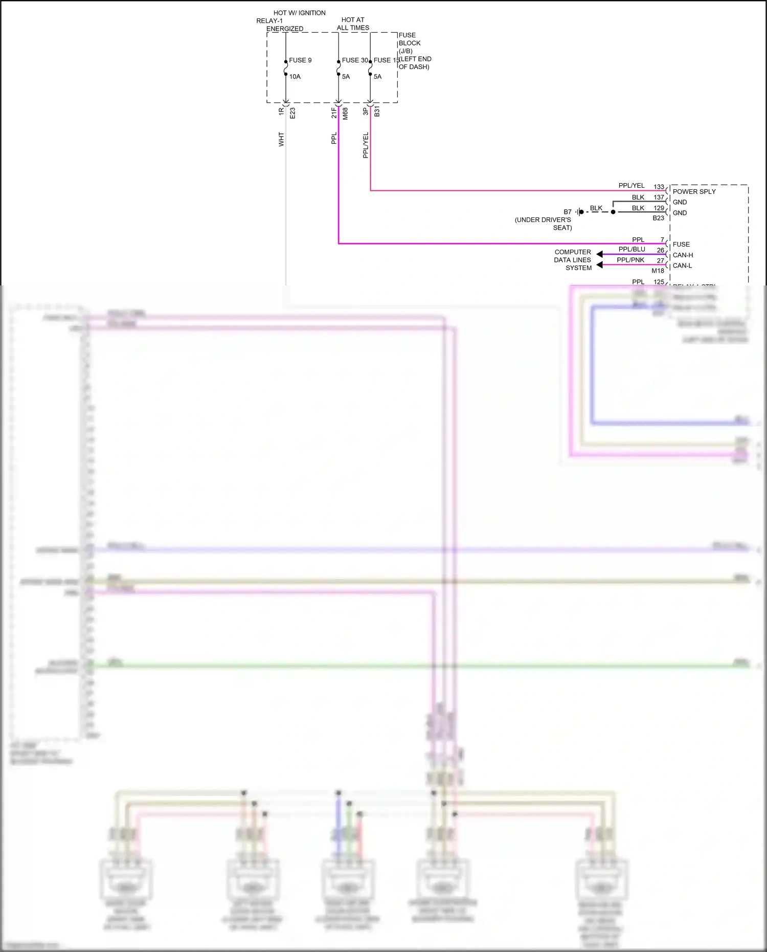 Wiring diagram computer data lines system for Nissan Qashqai III (2021-2024) (41 of 88)