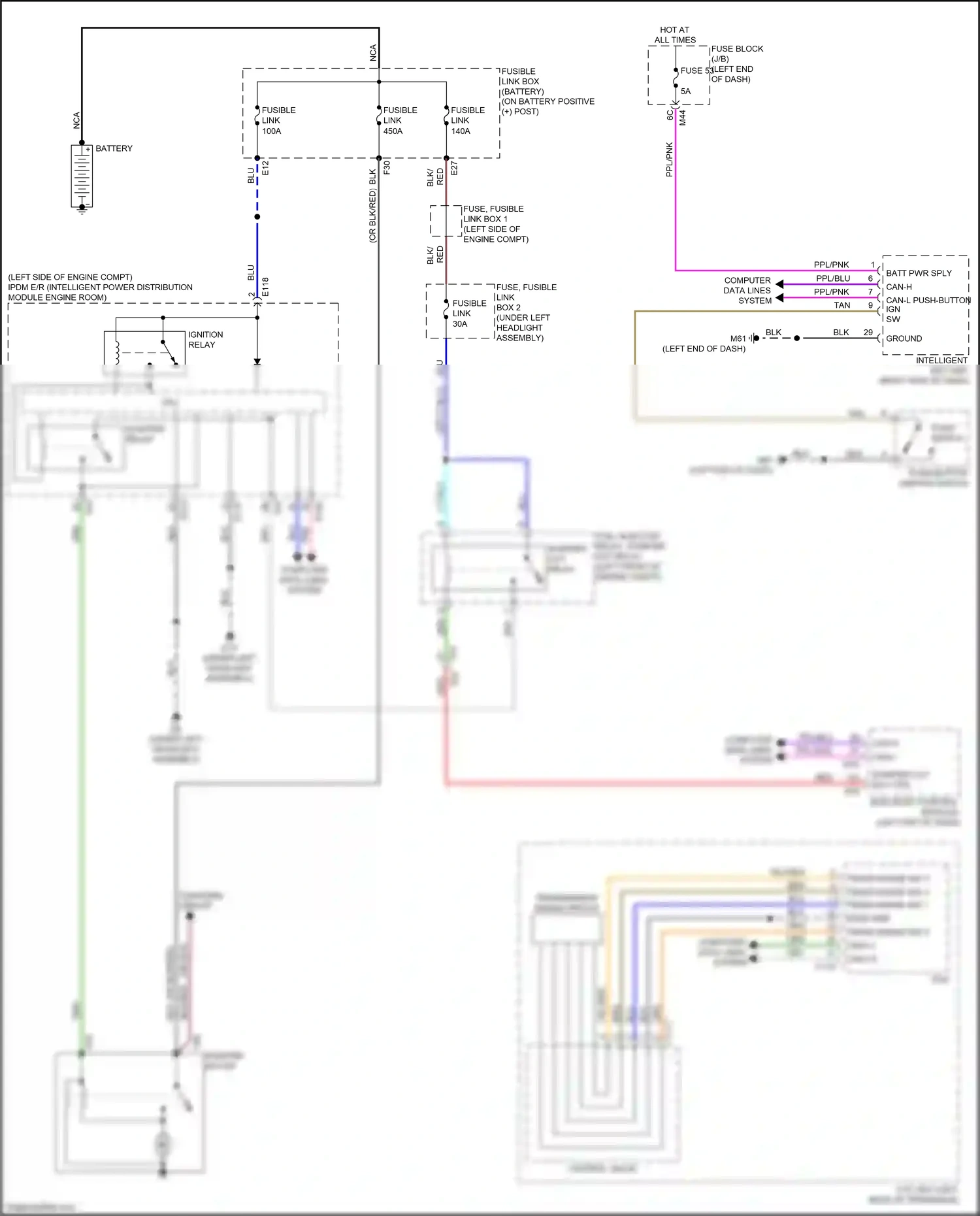 Wiring diagram computer data lines system for Nissan Qashqai III (2021-2024) (8 of 88)