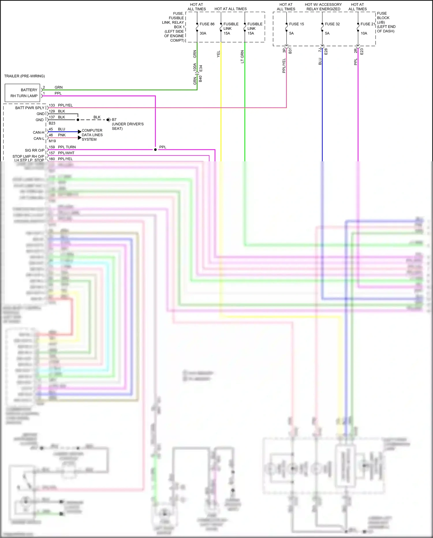 Wiring diagram control module for Nissan Qashqai III (2021-2024) (1 of 2)