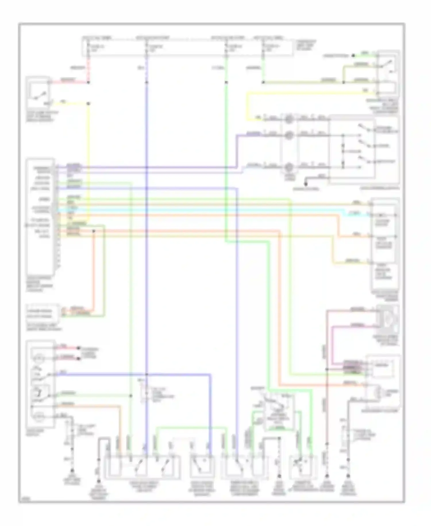 Quest Nissan I (1992-1998): Cruise control circuit