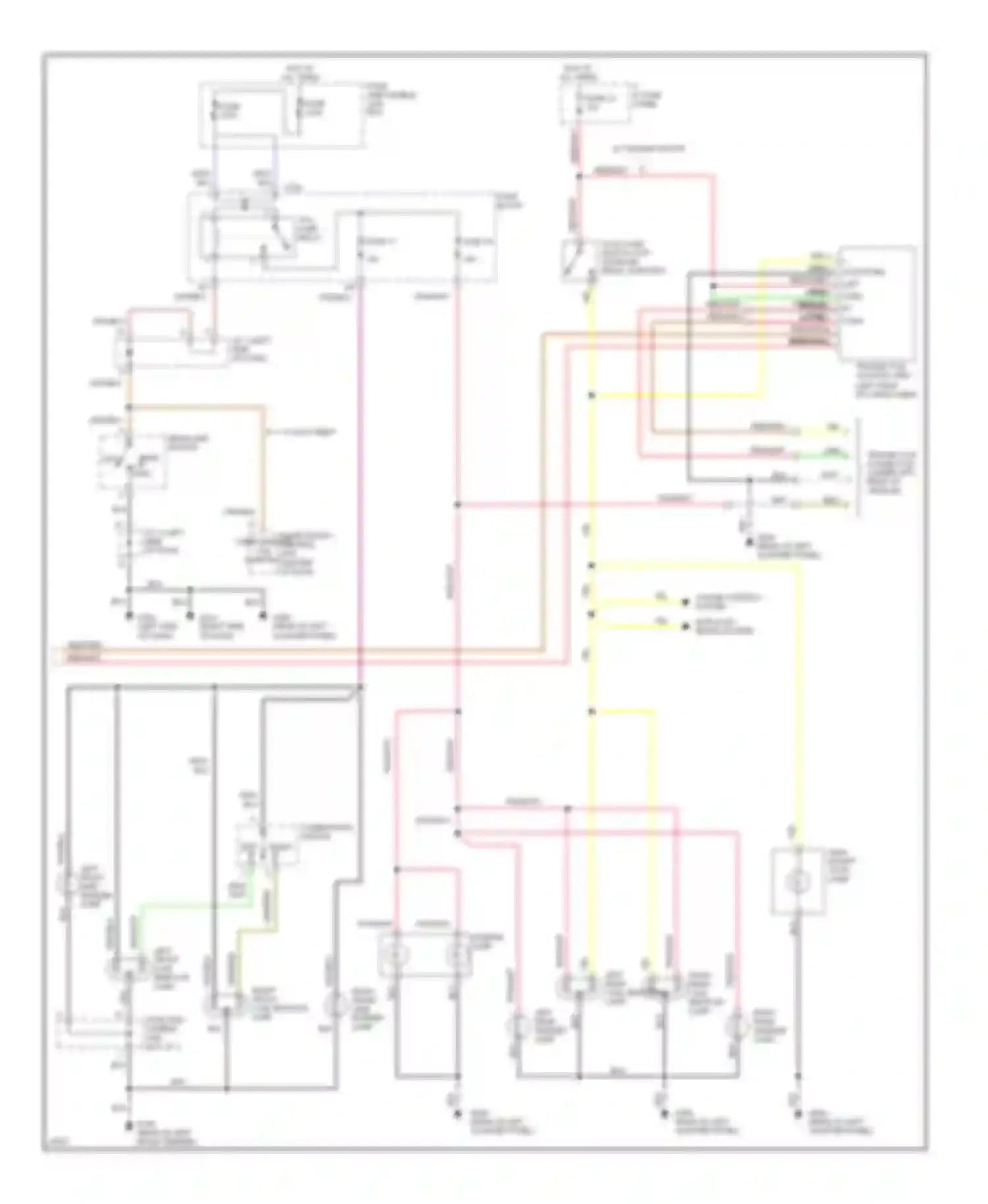 Quest Nissan I (1992-1998): Exterior lamps circuit (2 of 2)