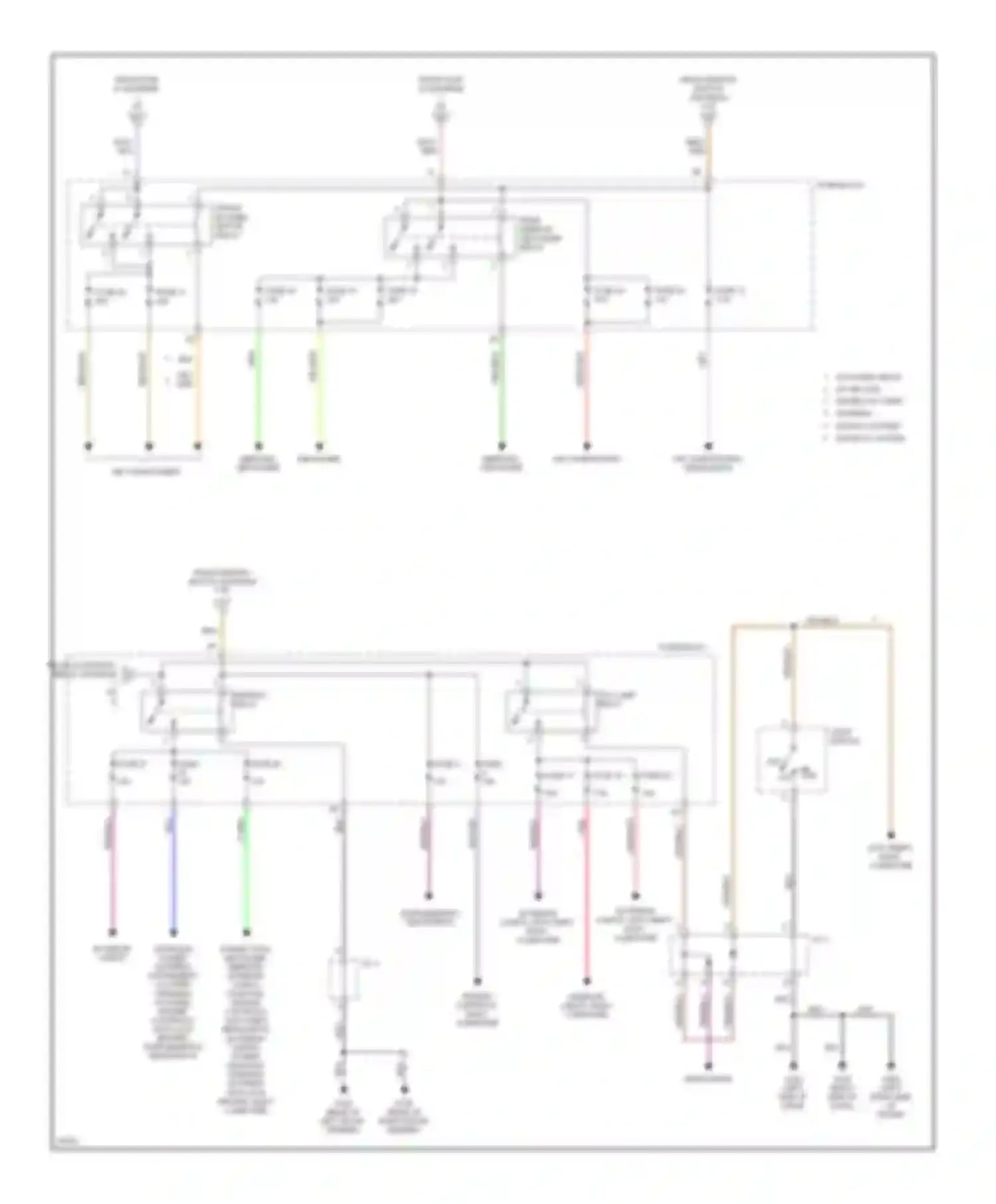Quest Nissan I (1992-1998): Power distribution circuit (2 of 2)