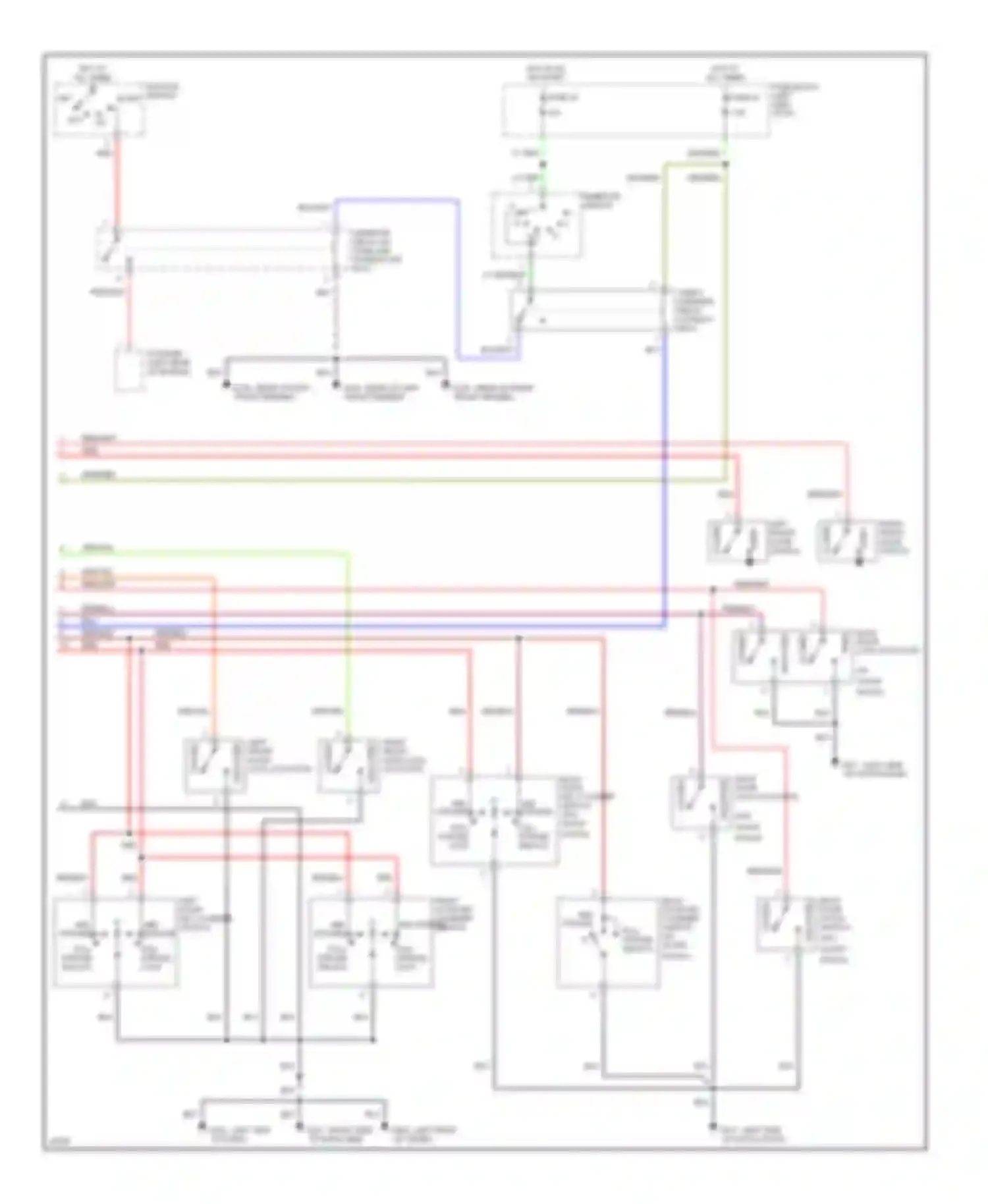 Wiring diagram back door latch switch for Nissan Quest I (1992-1998) (1 of 4)