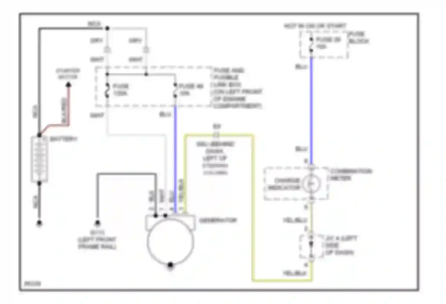 Wiring diagram charge indicator for Nissan Quest I (1992-1998) (1 of 1)