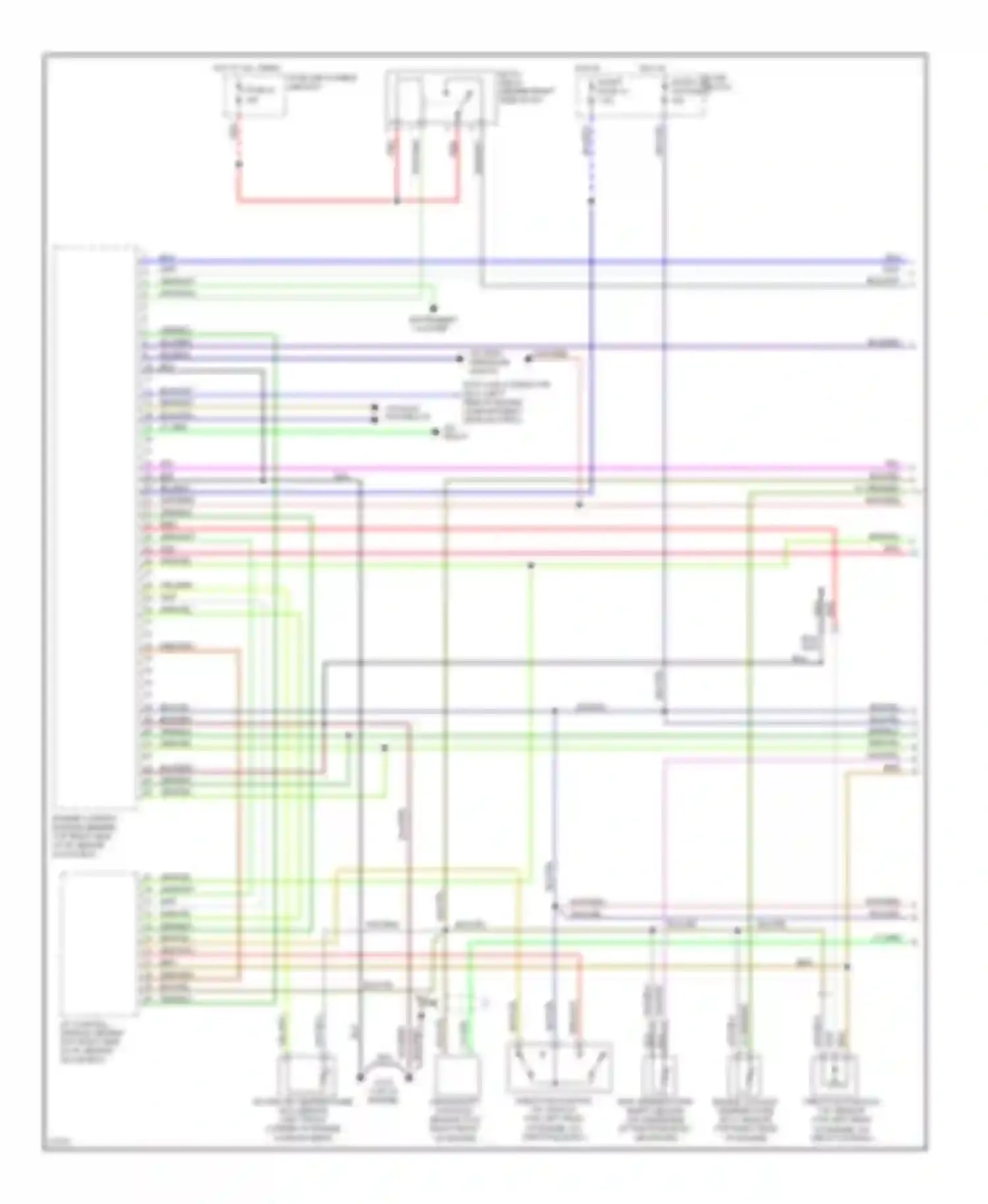Wiring diagram fuse and fusible link box for Nissan Quest I (1992-1998) (5 of 6)