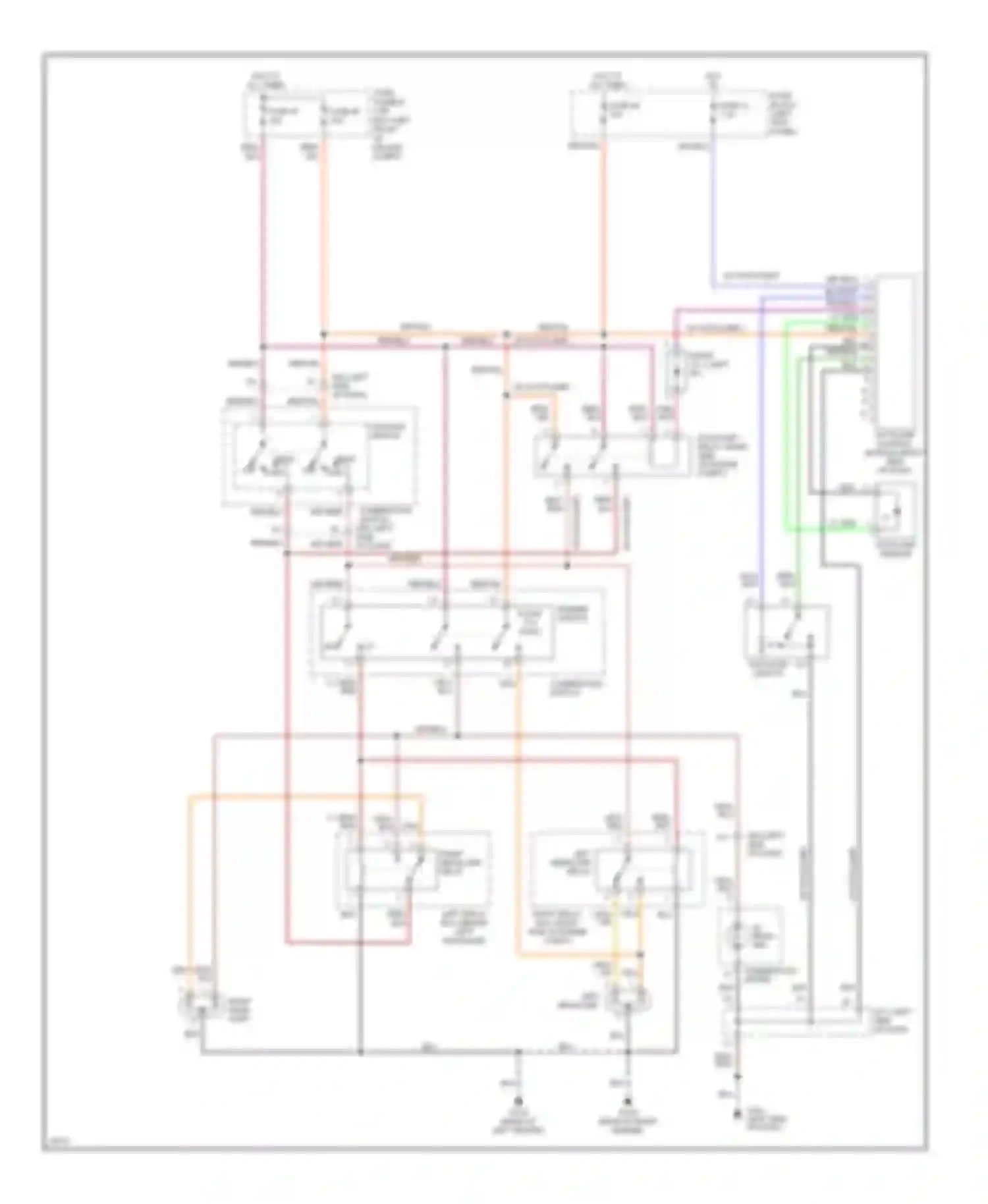 Wiring diagram left headlamp for Nissan Quest I (1992-1998) (1 of 1)