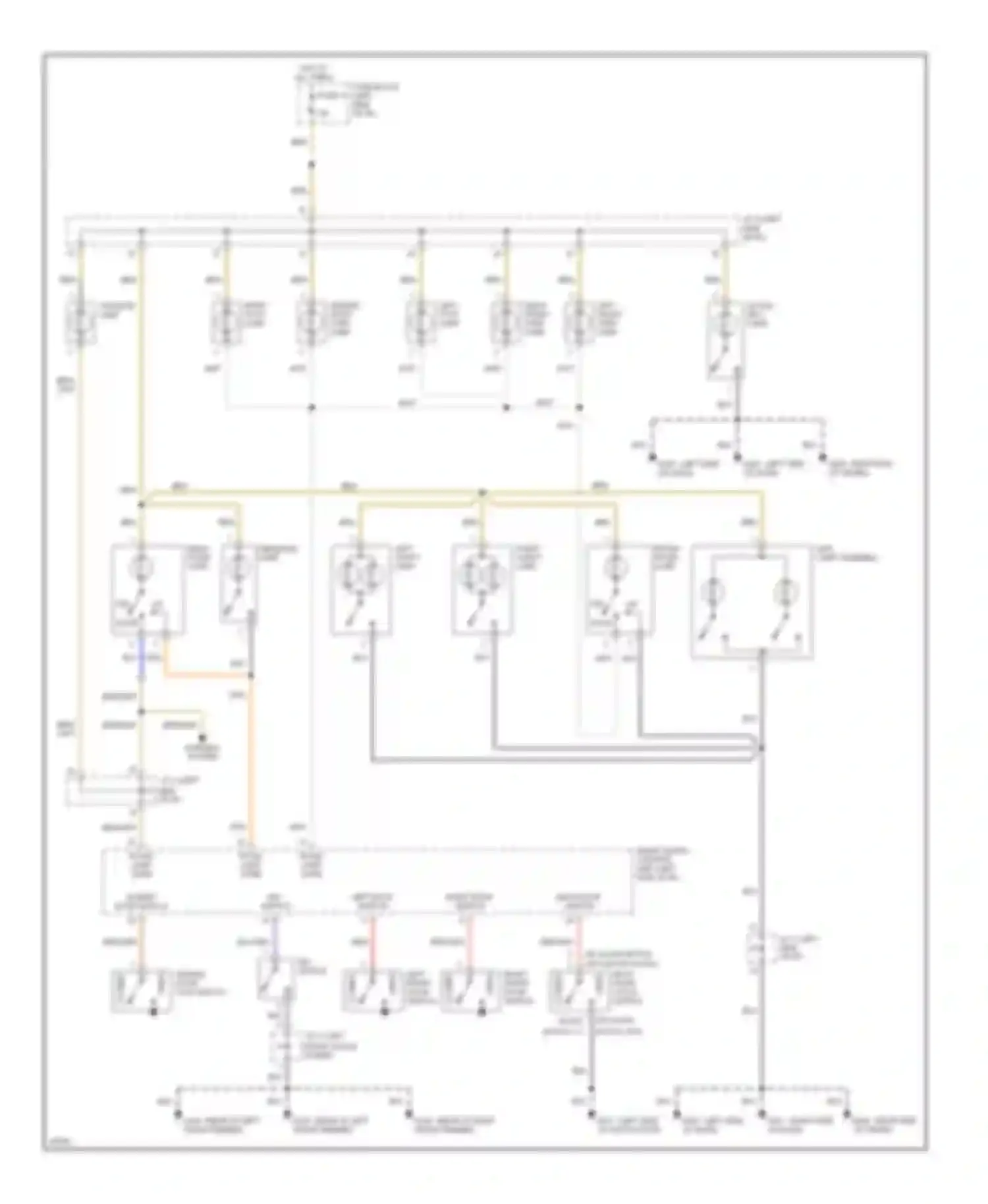 Wiring diagram right front door switch for Nissan Quest I (1992-1998) (2 of 4)
