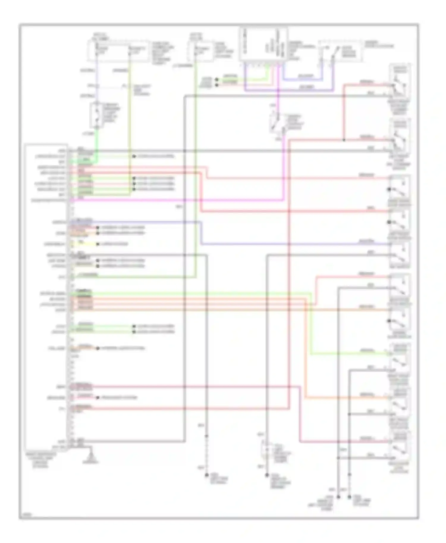 Wiring diagram tail lamp relay 38 39 for Nissan Quest I (1992-1998) (1 of 1)