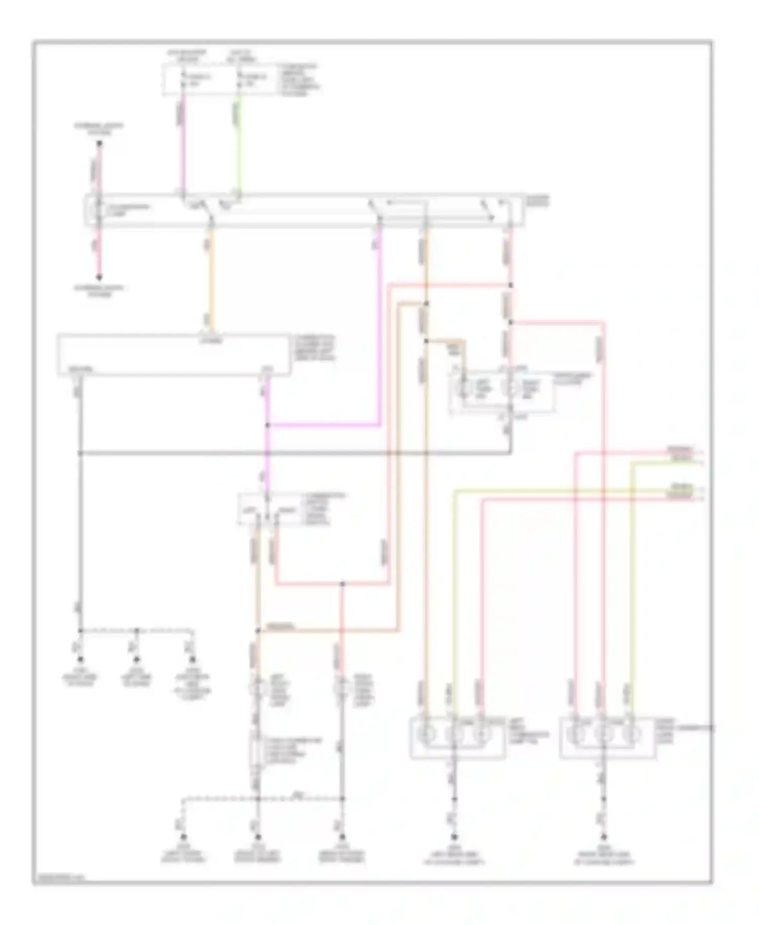 Quest Nissan II (1999-2002): Exterior lamps circuit (1 of 2)