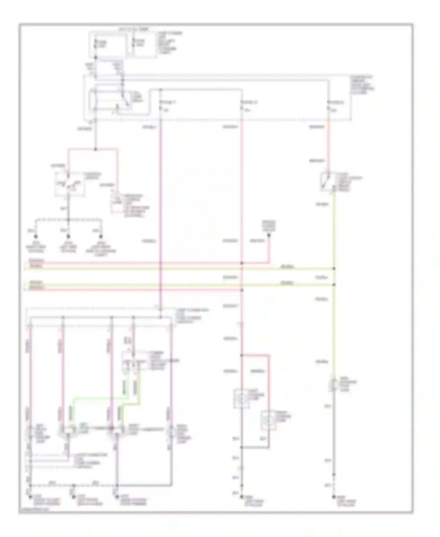 Quest Nissan II (1999-2002): Exterior lamps circuit (2 of 2)