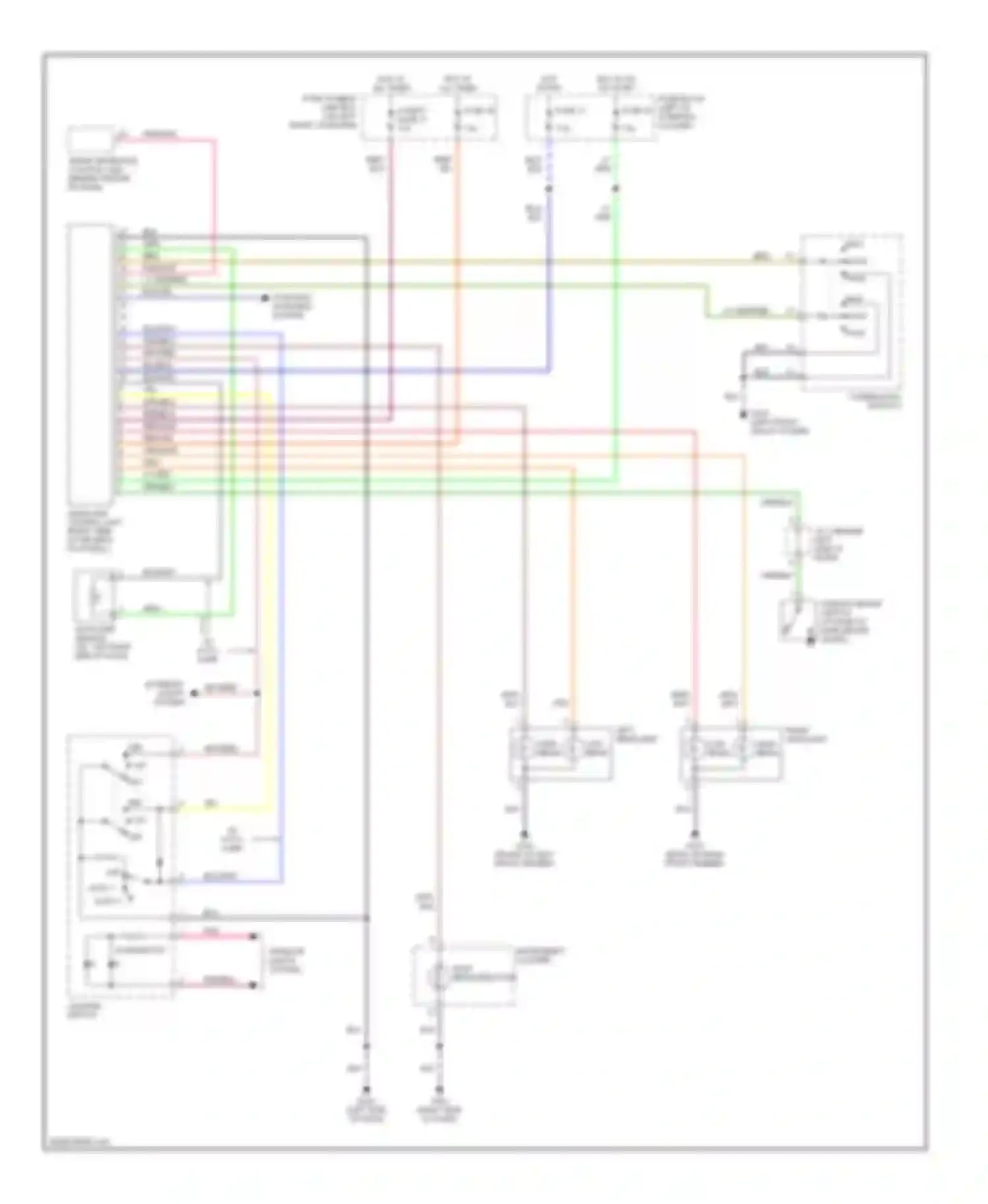 Quest Nissan II (1999-2002): Headlight circuit, with drl