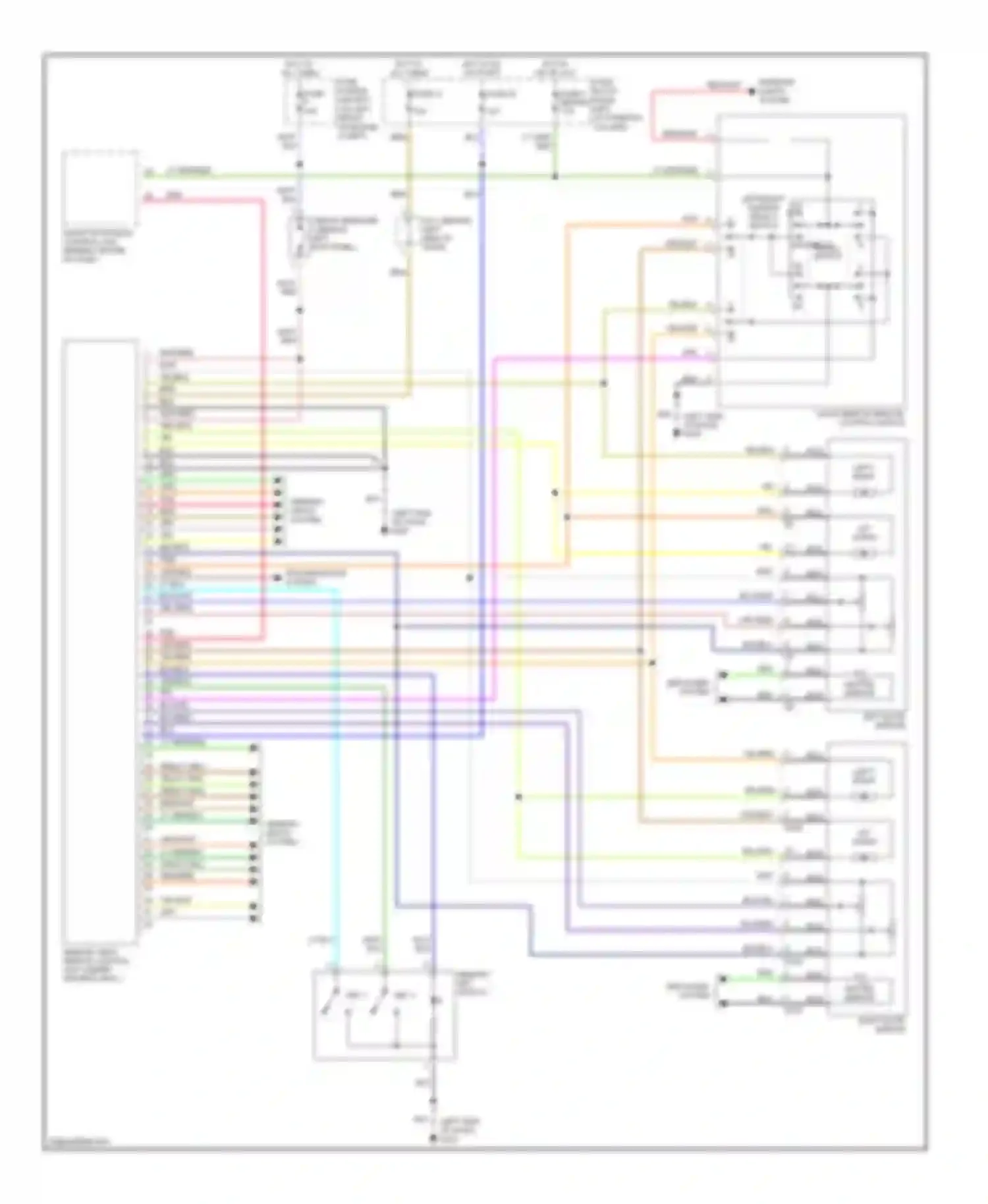 Quest Nissan II (1999-2002): Memory mirrors circuit