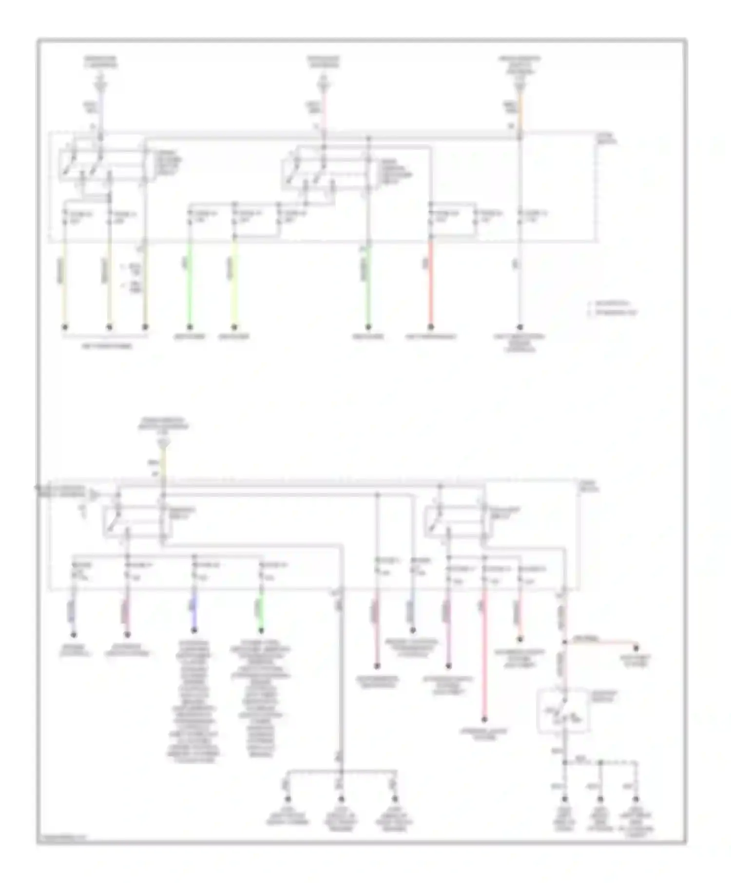 Quest Nissan II (1999-2002): Power distribution circuit (2 of 2)