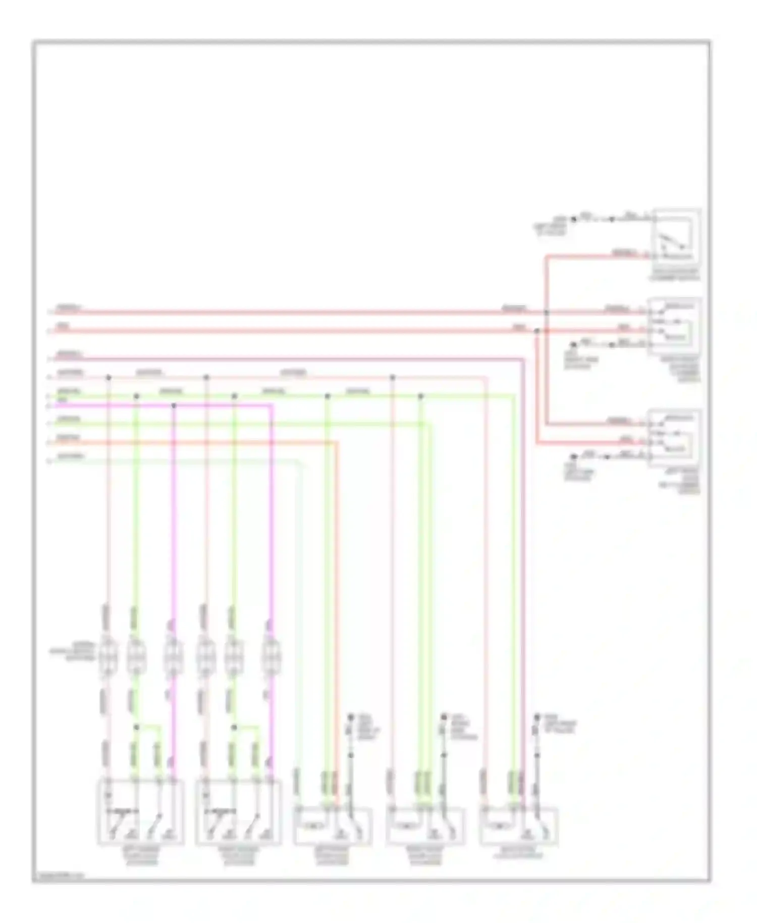 Quest Nissan II (1999-2002): Power door lock circuit (2 of 2)
