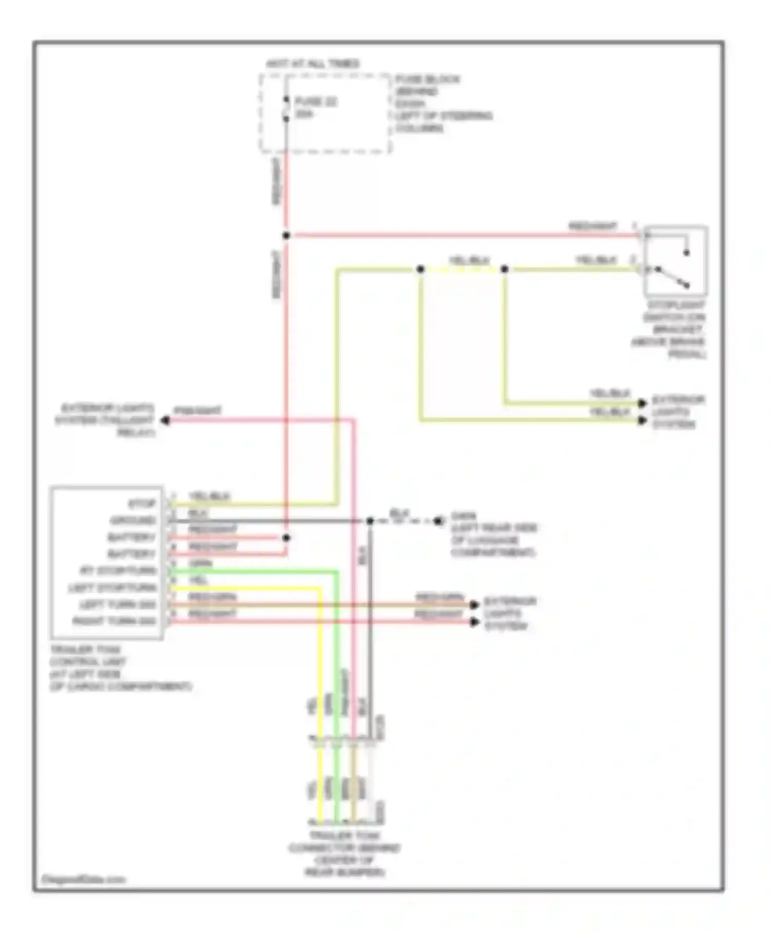 Wiring diagram blk for Nissan Quest II (1999-2002) (17 of 48)