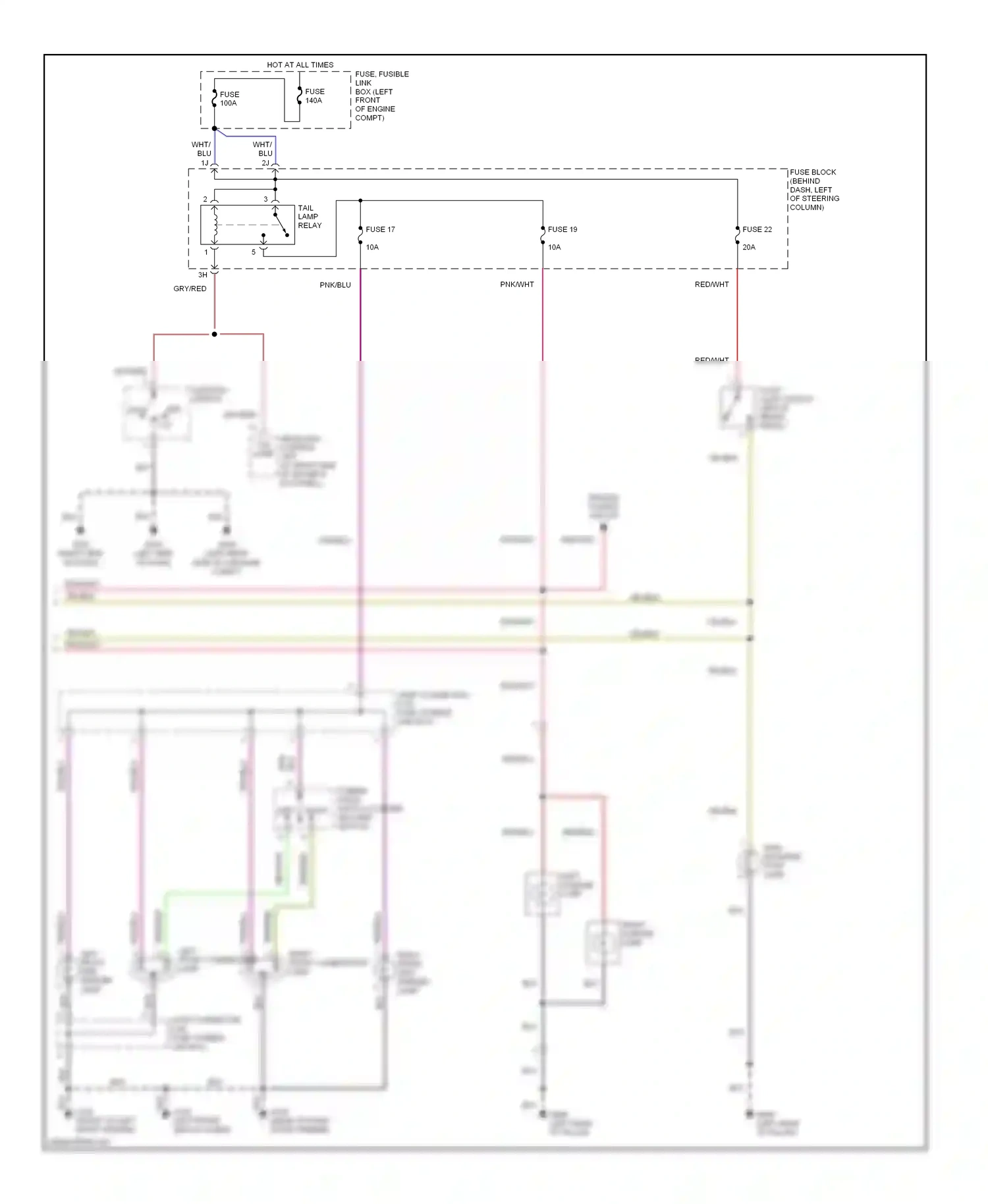 Wiring diagram blu for Nissan Quest II (1999-2002) (12 of 36)