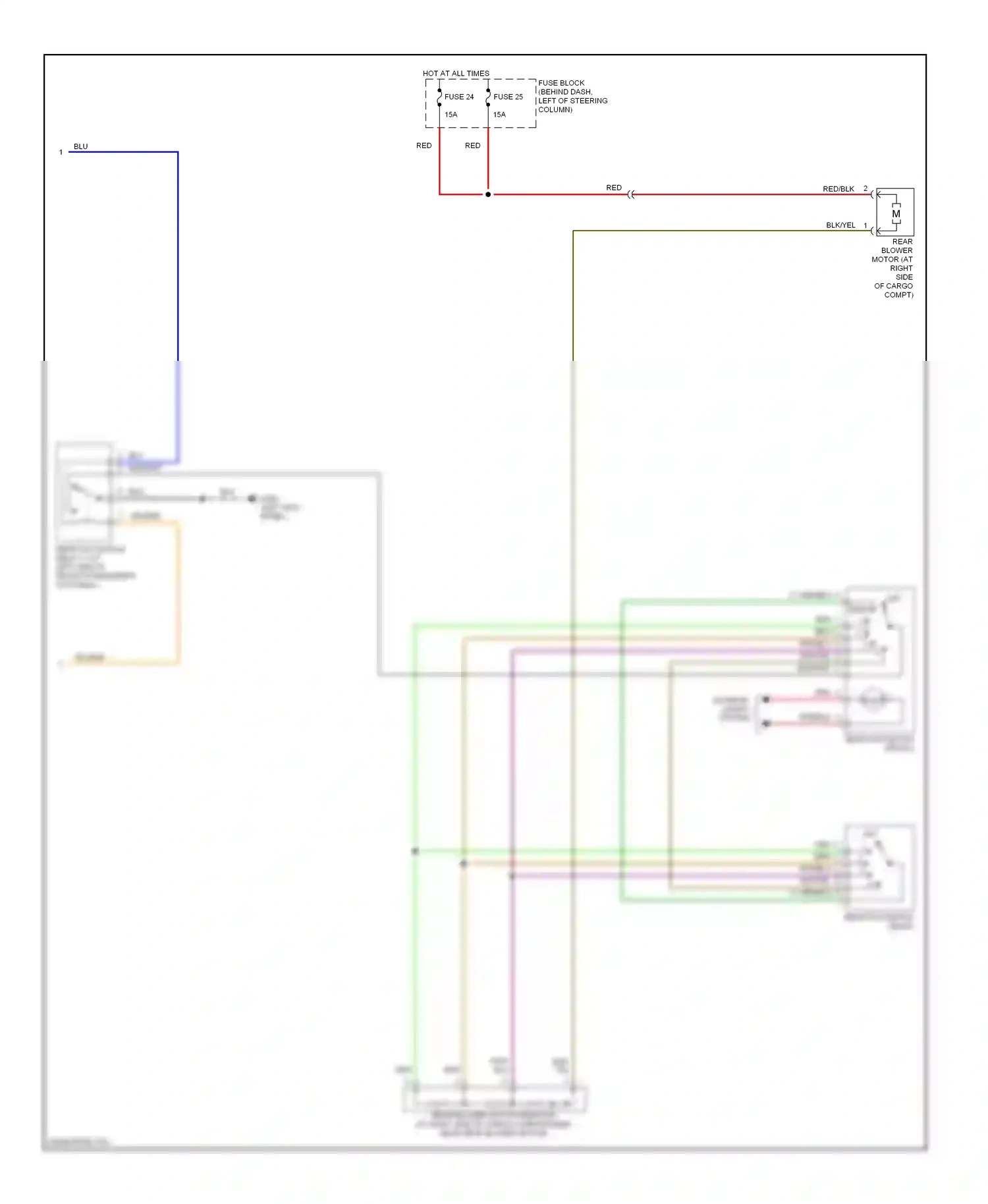 Wiring diagram blu for Nissan Quest II (1999-2002) (9 of 36)