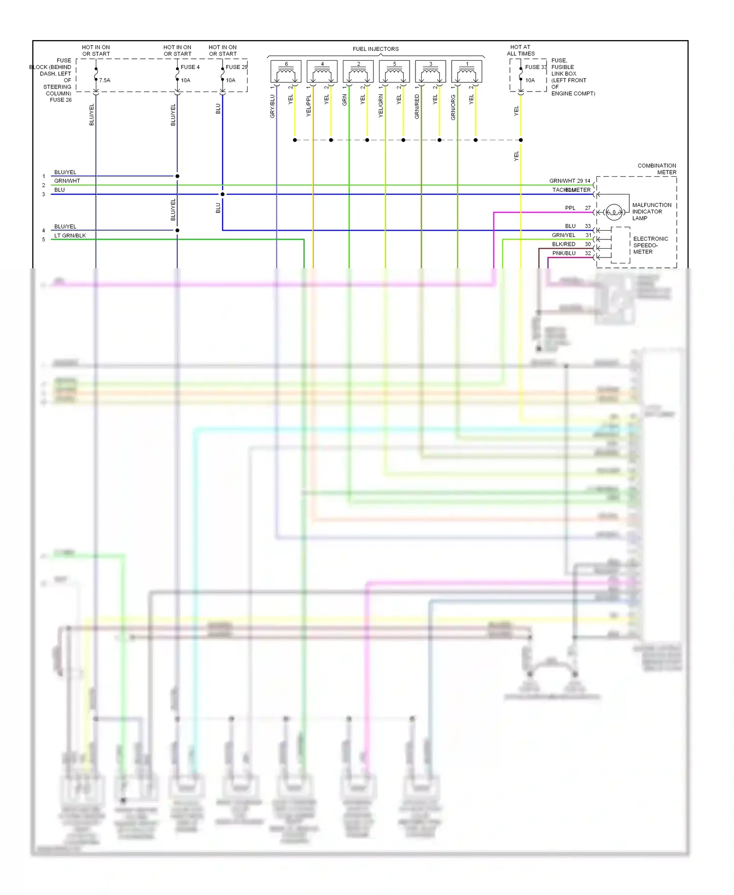 Wiring diagram blu for Nissan Quest II (1999-2002) (20 of 36)